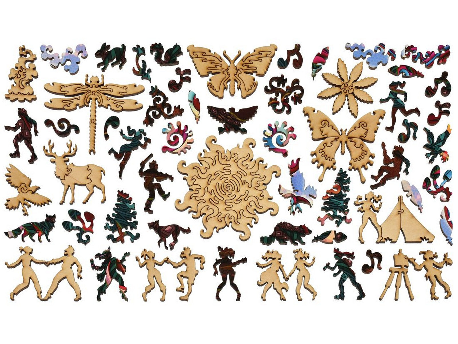 The whimsies that can be found in the puzzle, Sunrise Circle.