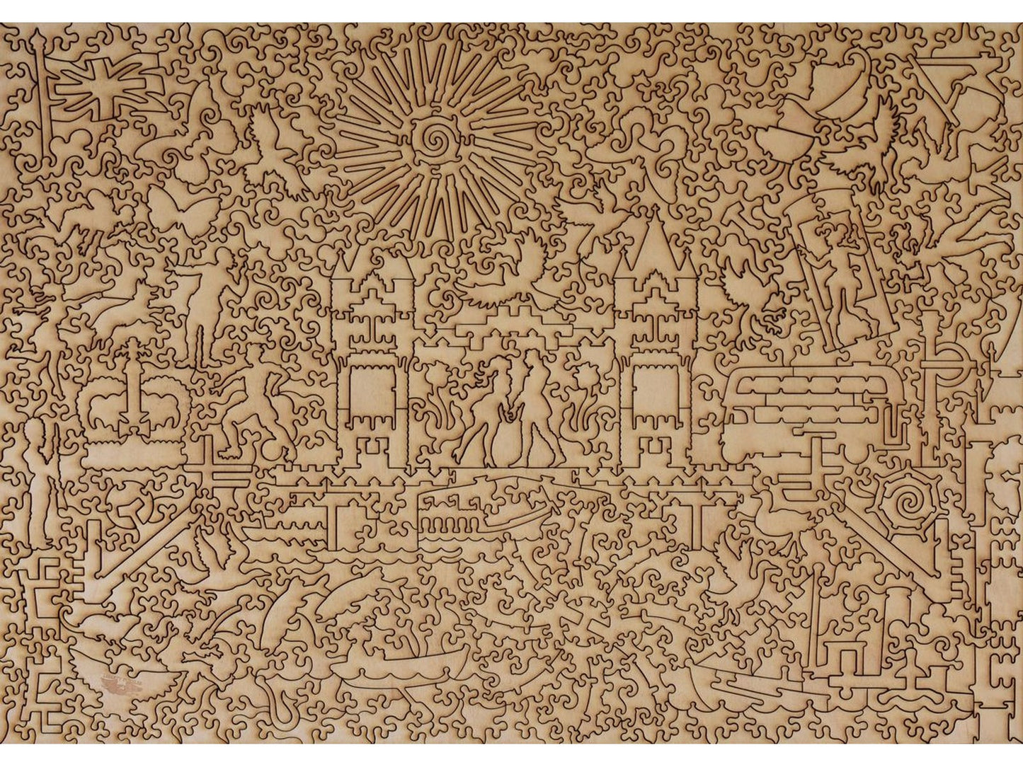 The back of the puzzle, Sunset: Pool of London.