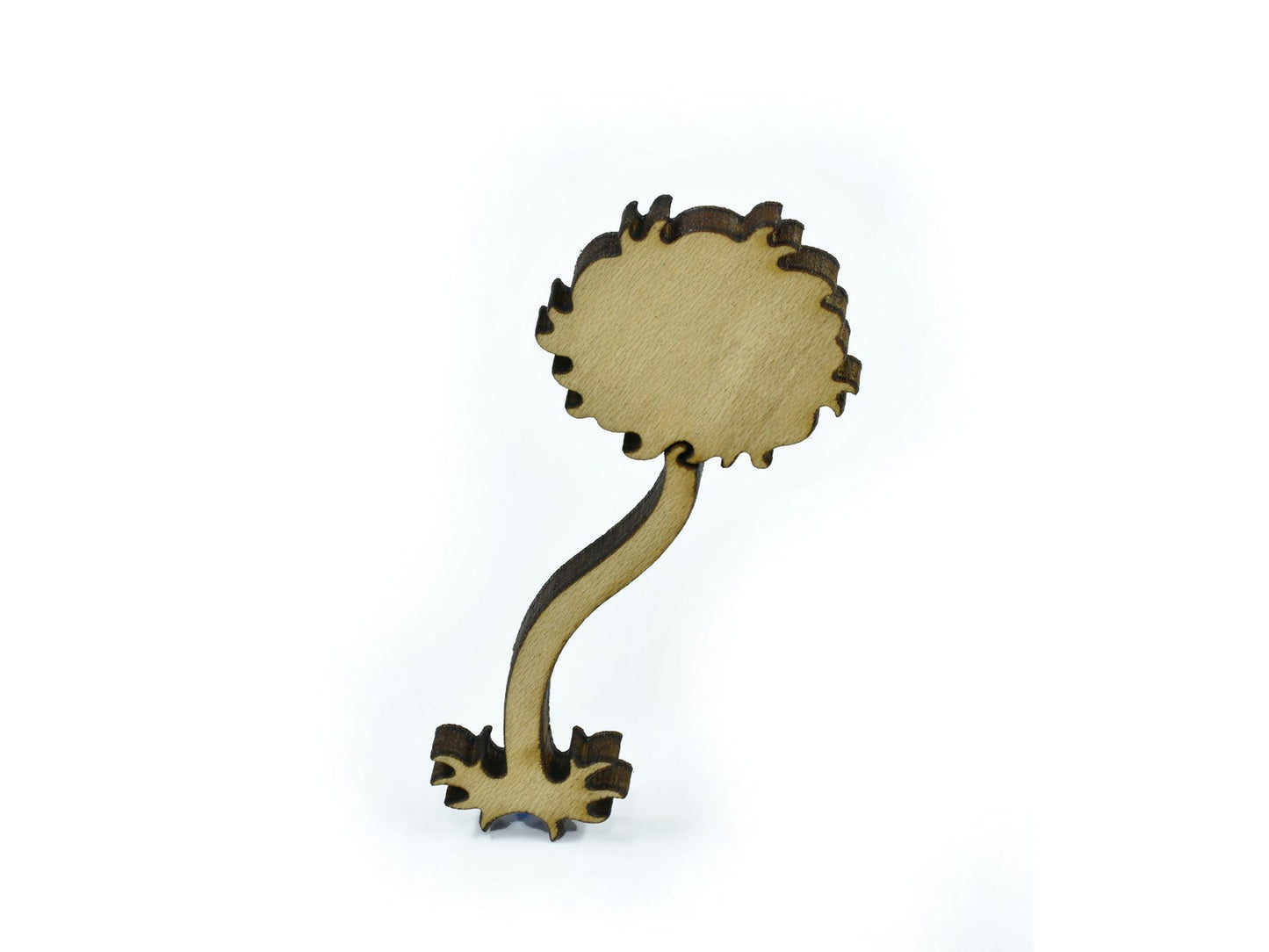A closeup of pieces in the shape of a Truffula Tree.