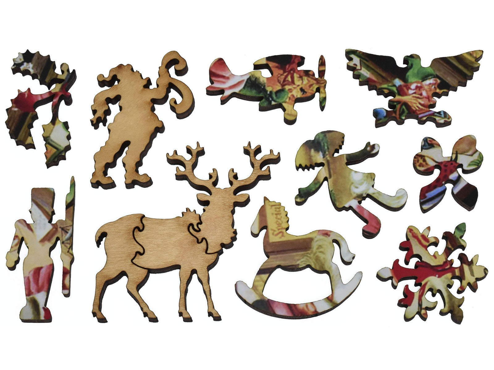 The whimsies that can be found in the puzzle, Toy Factory.