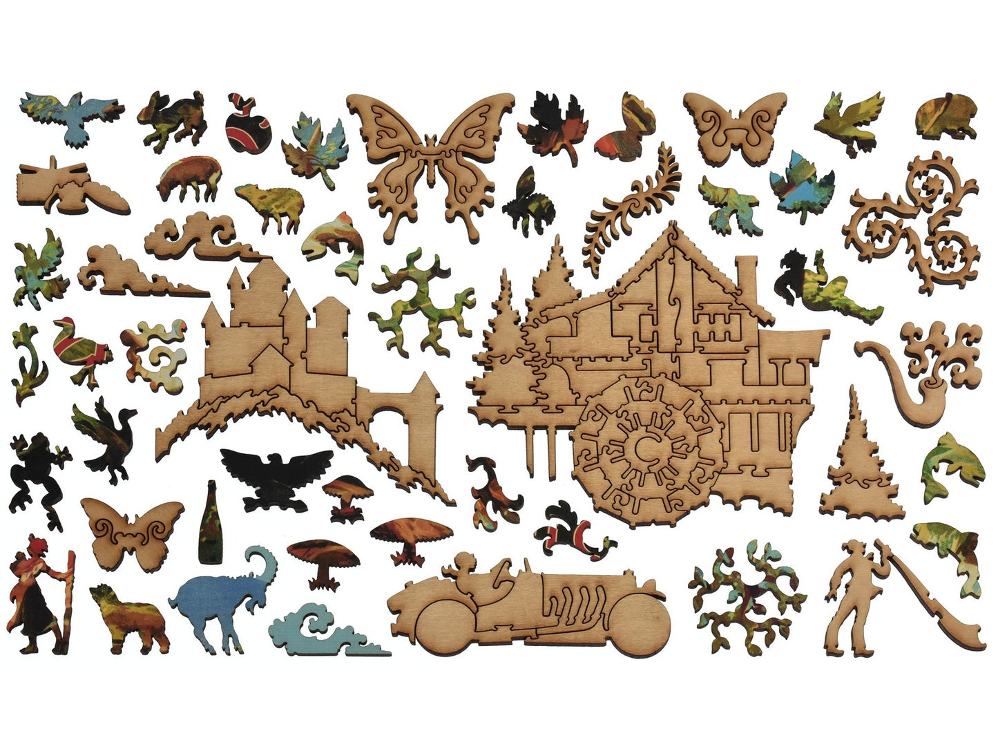 The whimsies that can be found in the puzzle, Valle D'Aosta.