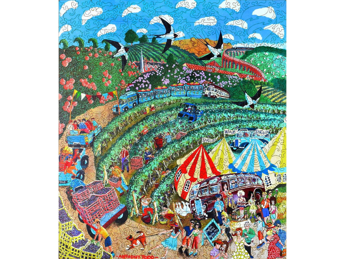 The front of the puzzle, The Wine Tour.
