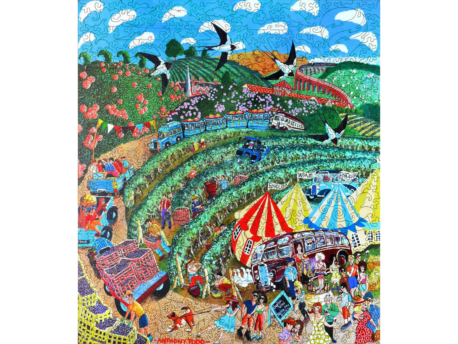 The front of the puzzle, The Wine Tour.
