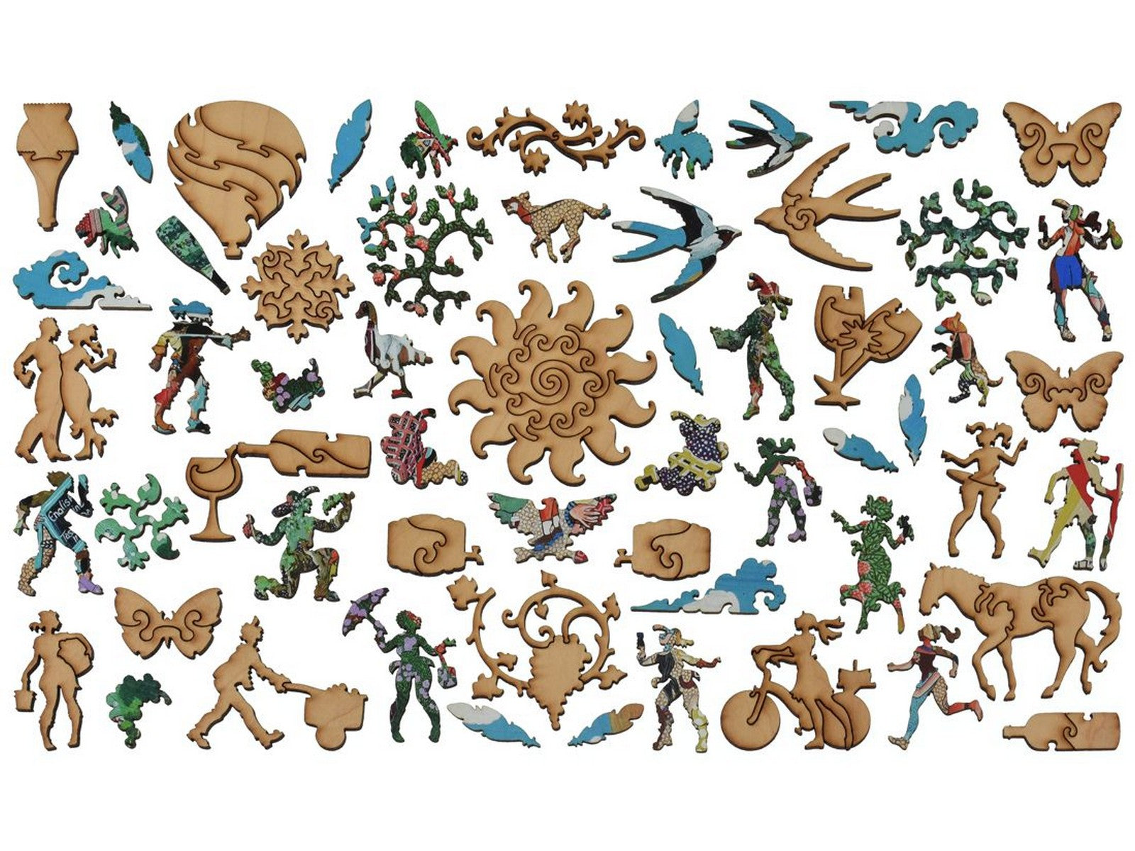 The whimsies that can be found in the puzzle, The Wine Tour.
