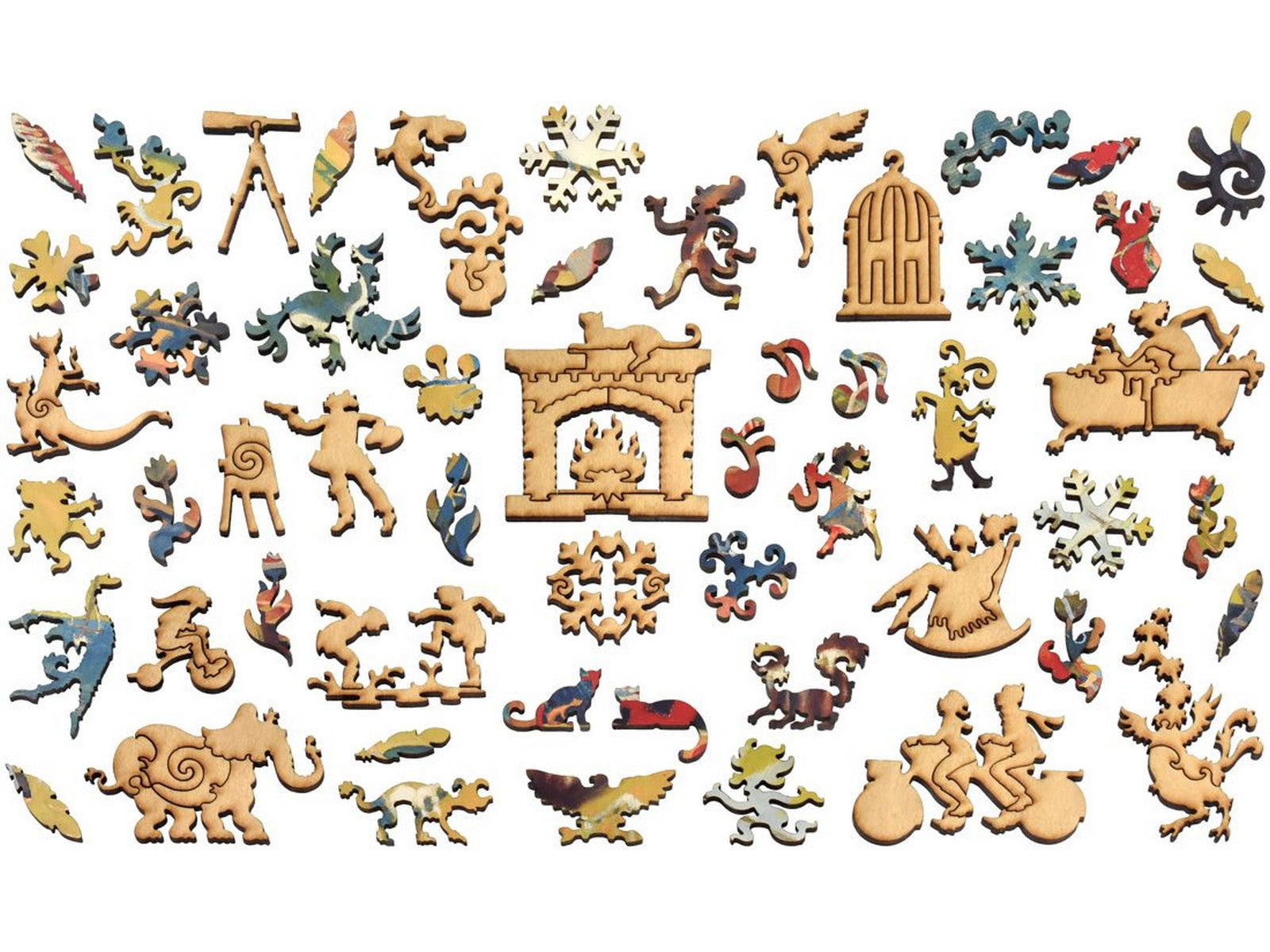 The whimsies that can be found in the puzzle, That Winter Spring Came Late.