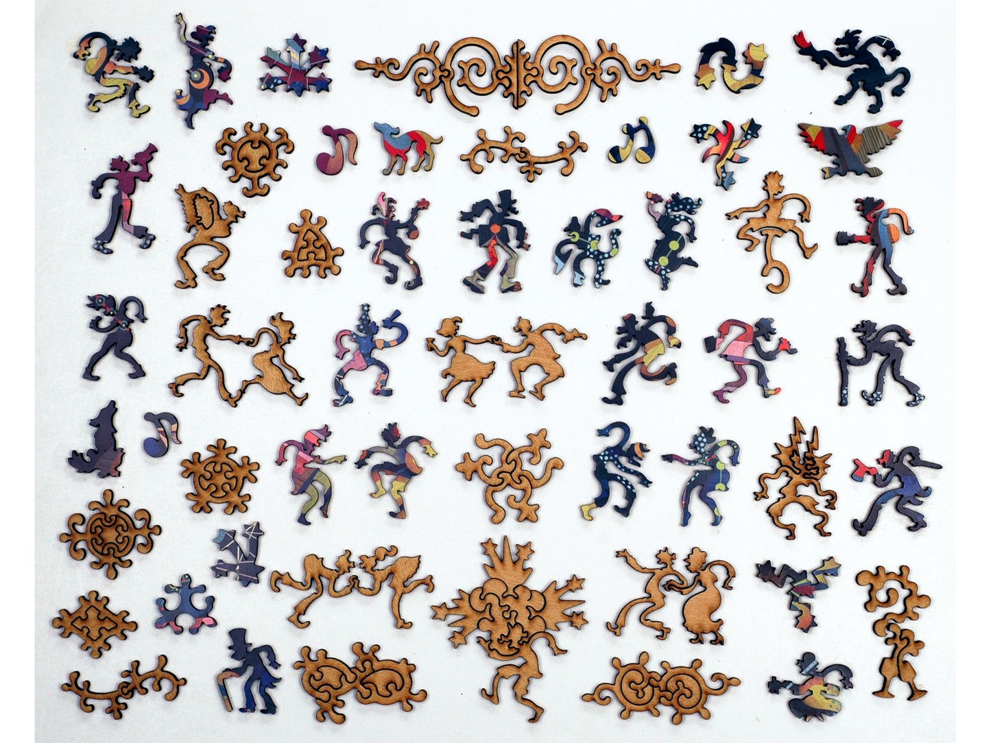 The whimsy pieces that can be found in the puzzle, Alistair.