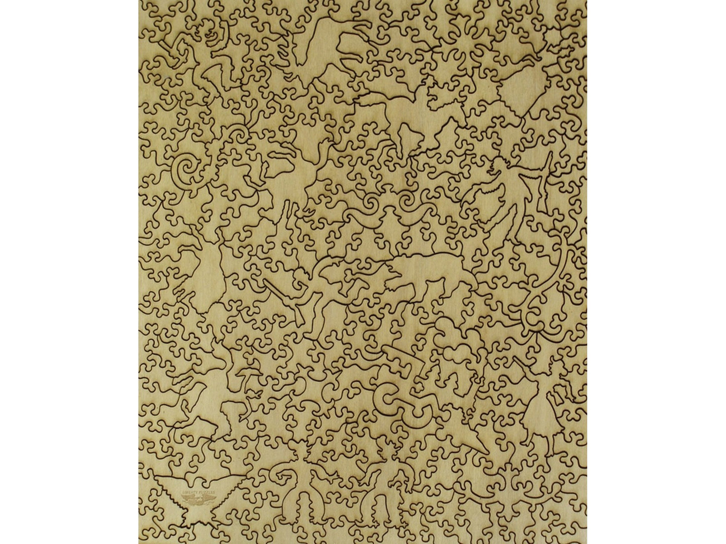 The back of the puzzle, Buffalo Bill's Wild West.