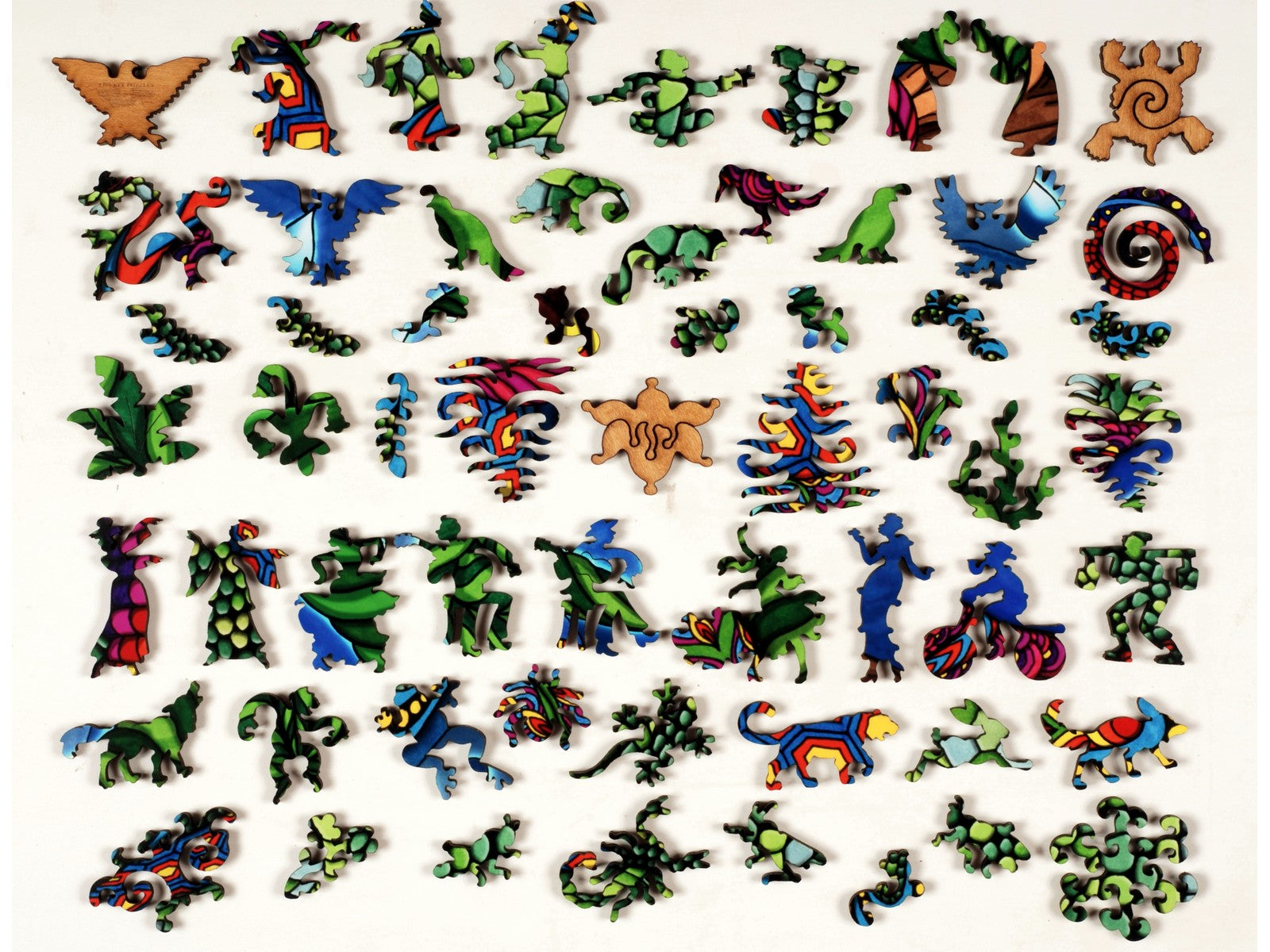The whimsy pieces that can be found in the puzzle, Chameleon.