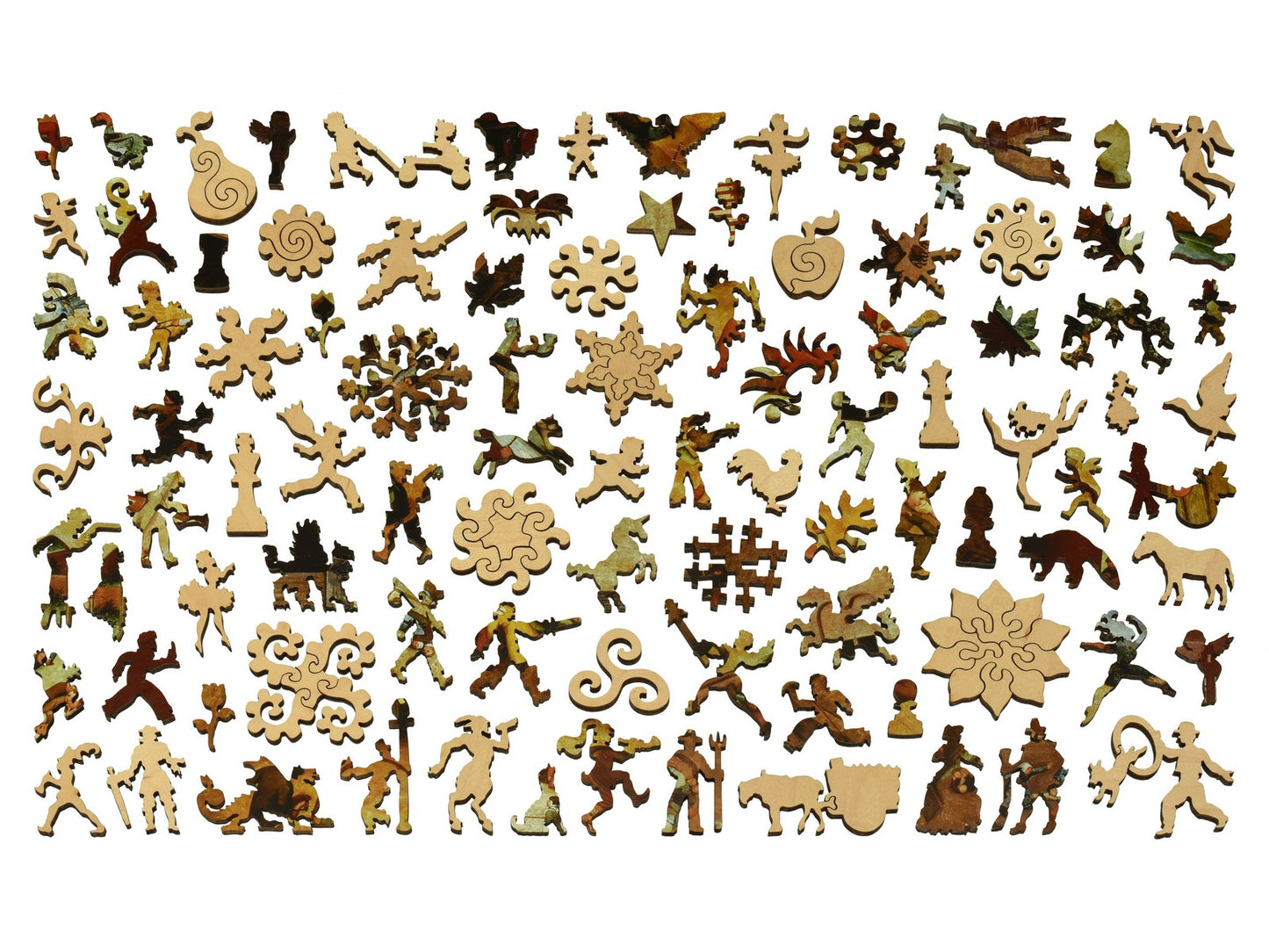 The whimsies that can be found in the puzzle, Children's Games.