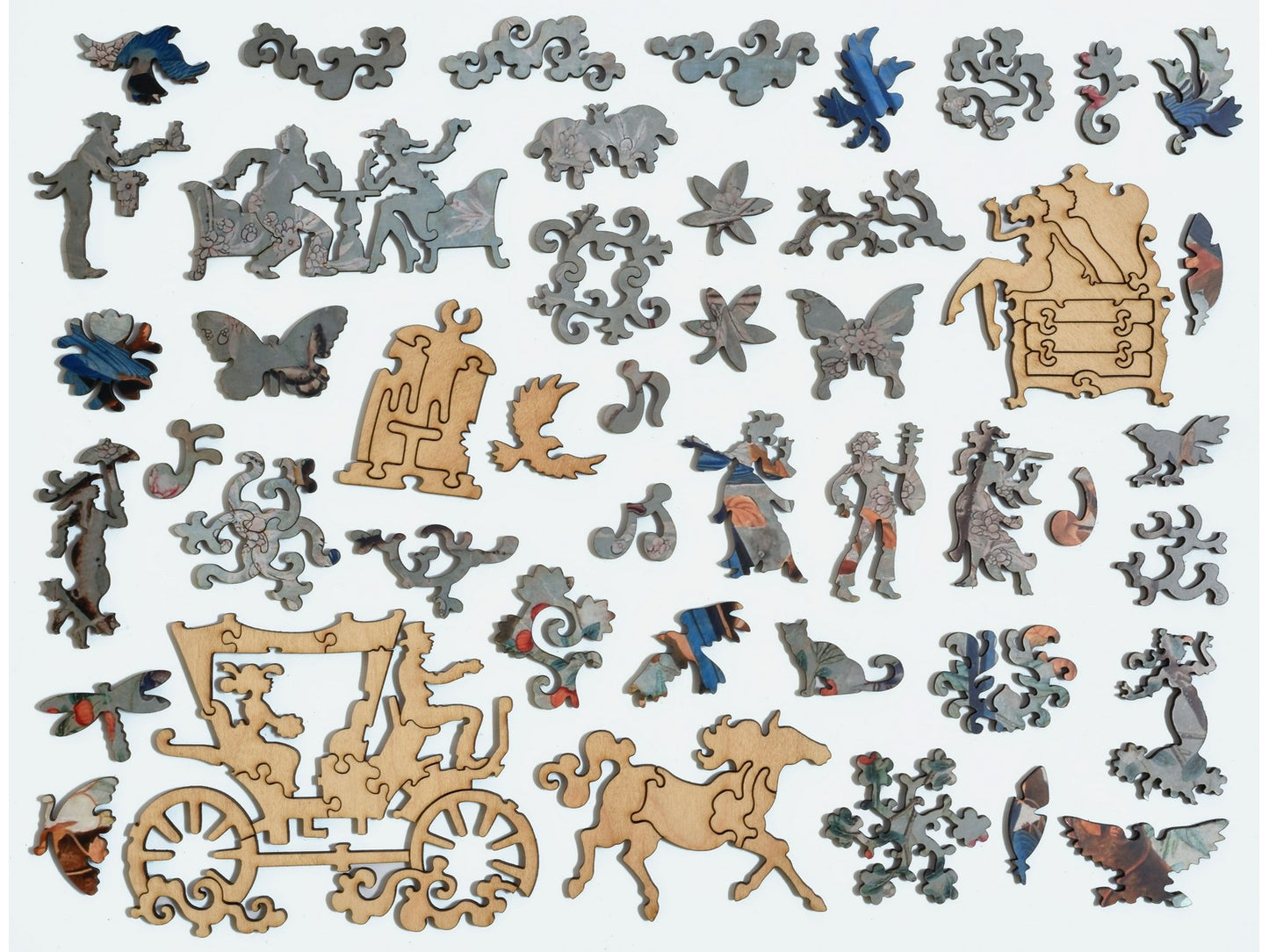 The whimsies that can be found in the puzzle, The Chinese Drawing Room at Temple Newsam House.