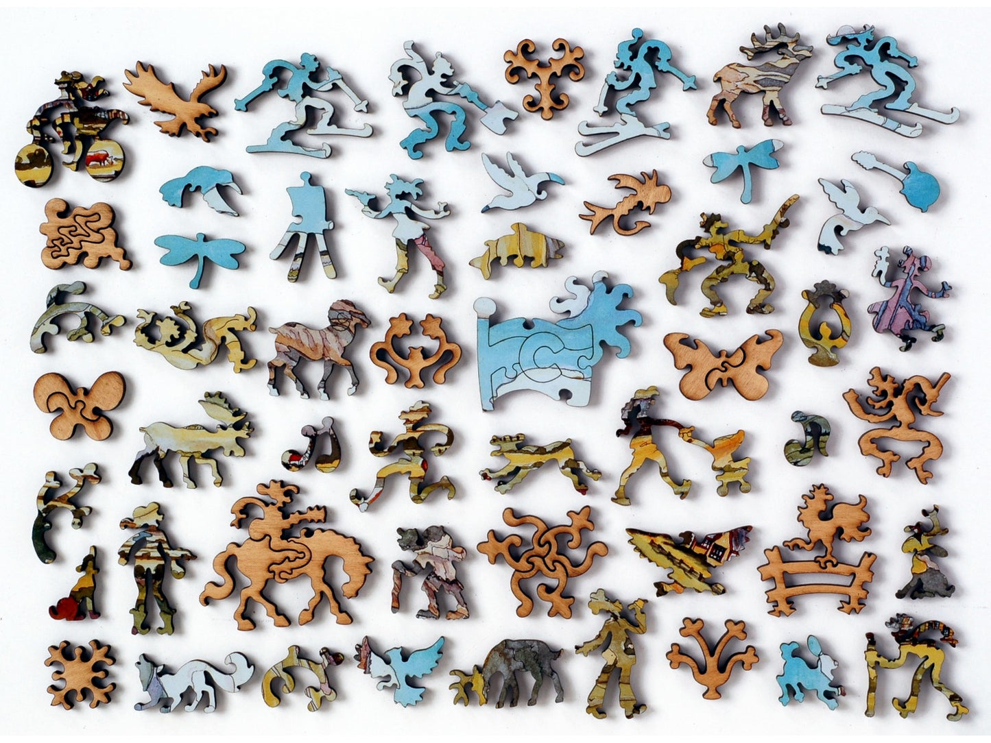 The whimsy pieces that can be found in the puzzle, Crested Butte.