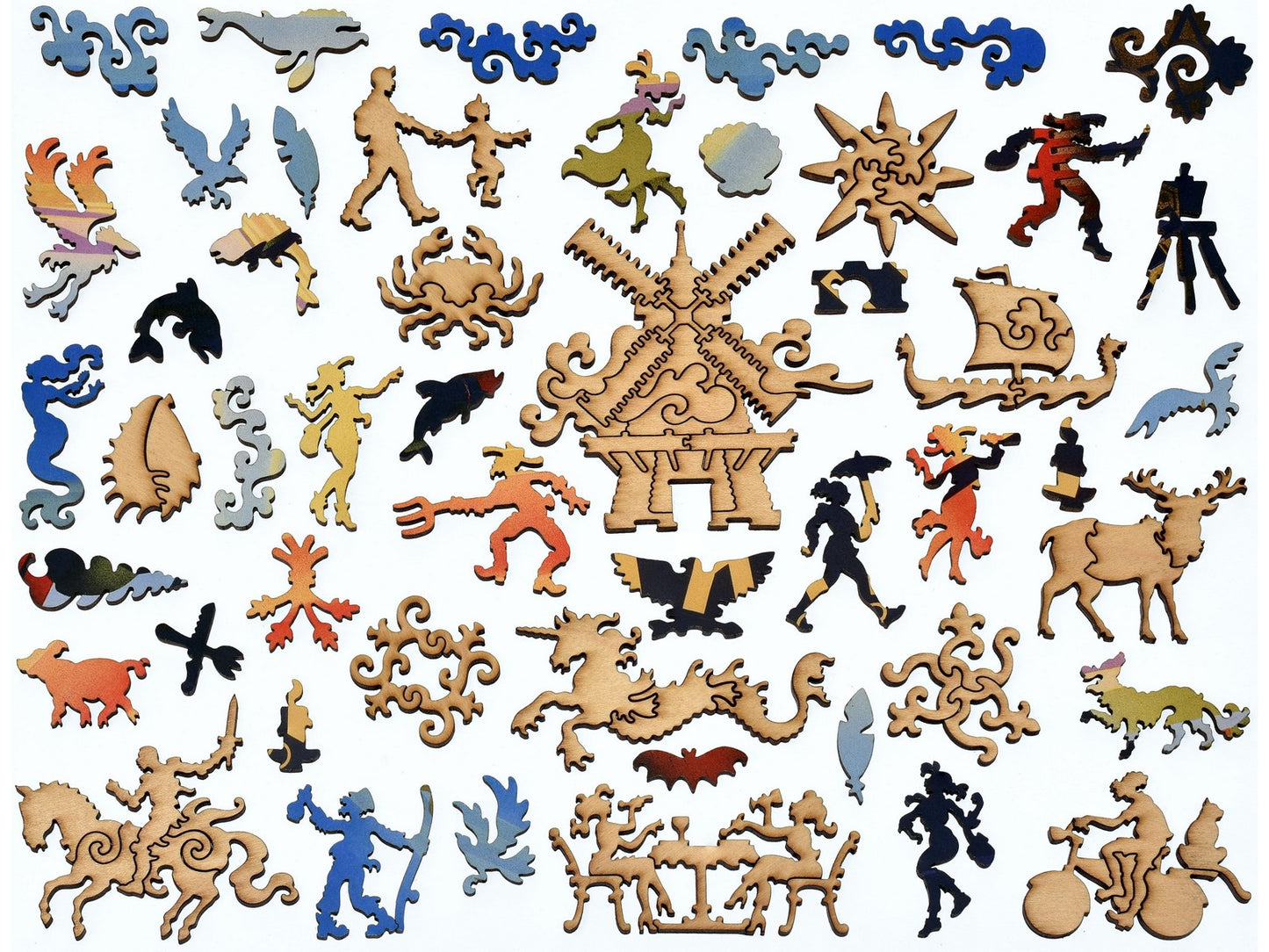 The whimsies that can be found in the puzzle, Denmark Land of Colour.