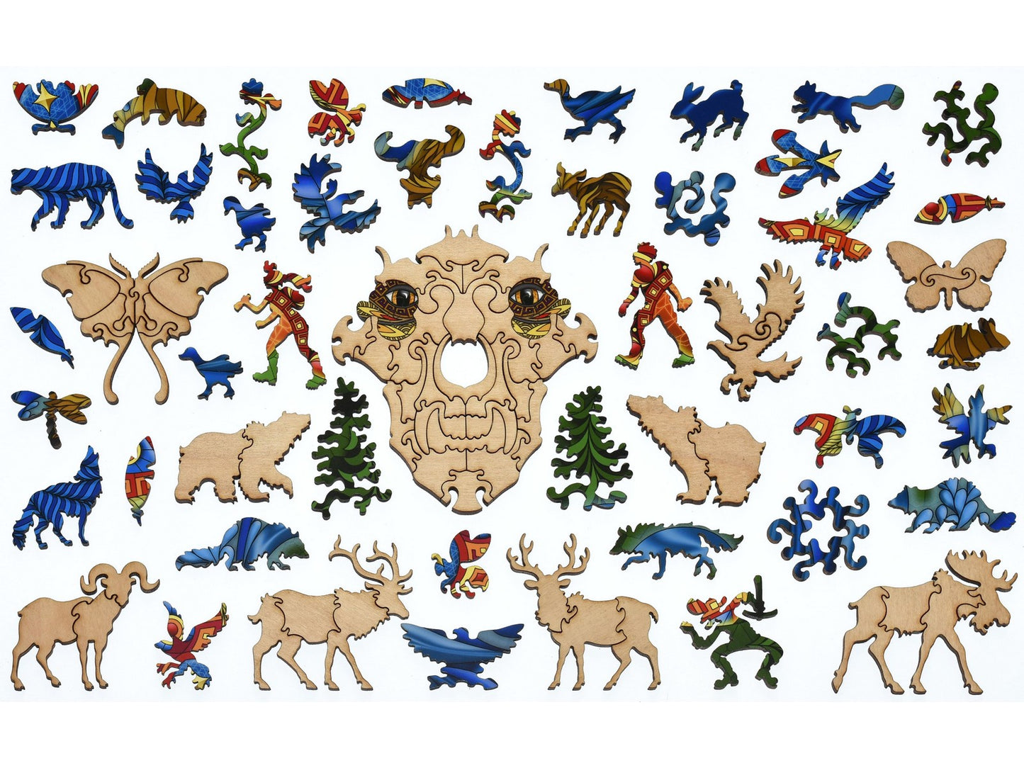 The whimsies that can be found in the puzzle, Flight of the Grizzly.