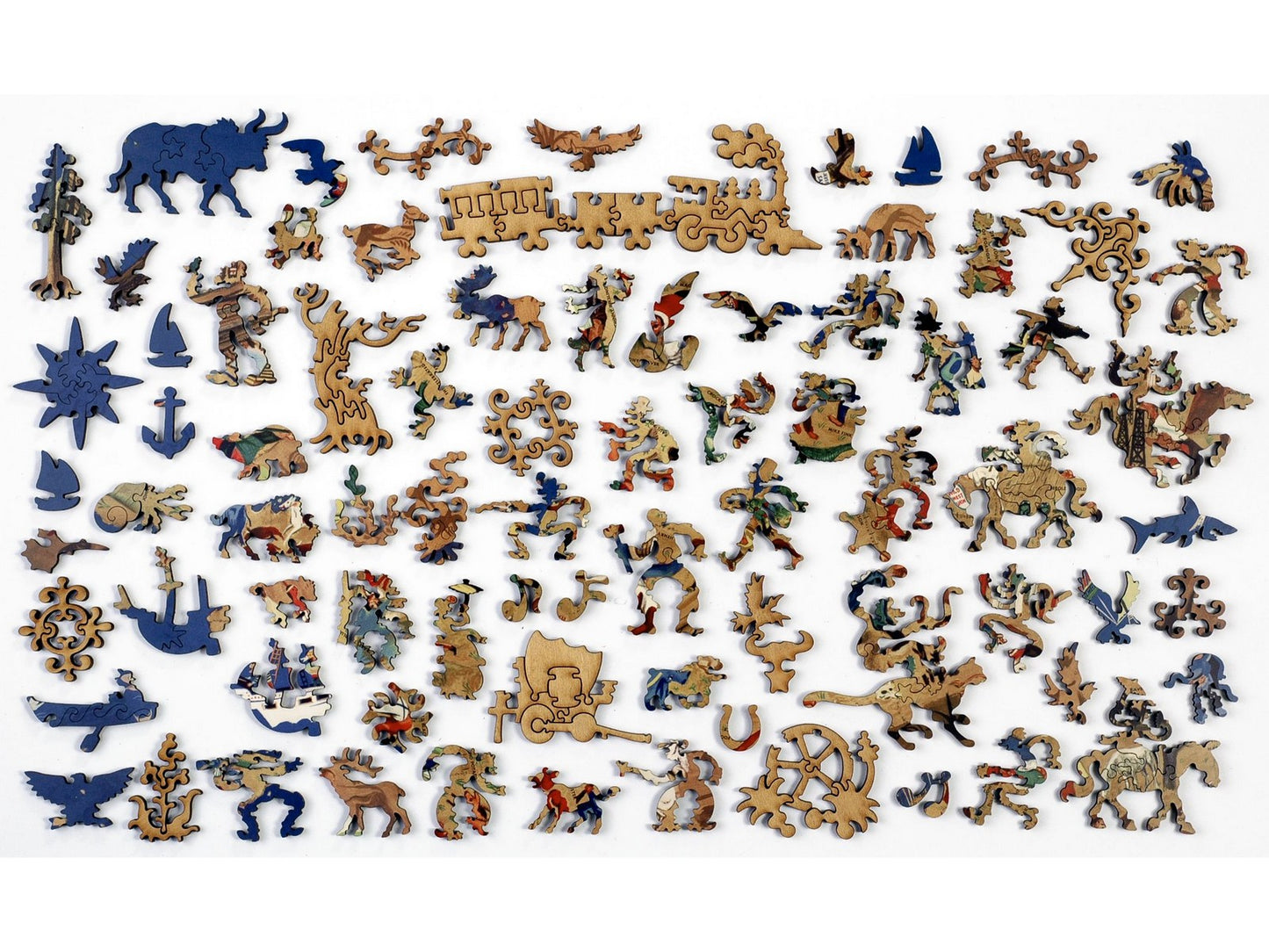 The whimsy pieces that can be found in the puzzle, William Gropper's American Folklore.