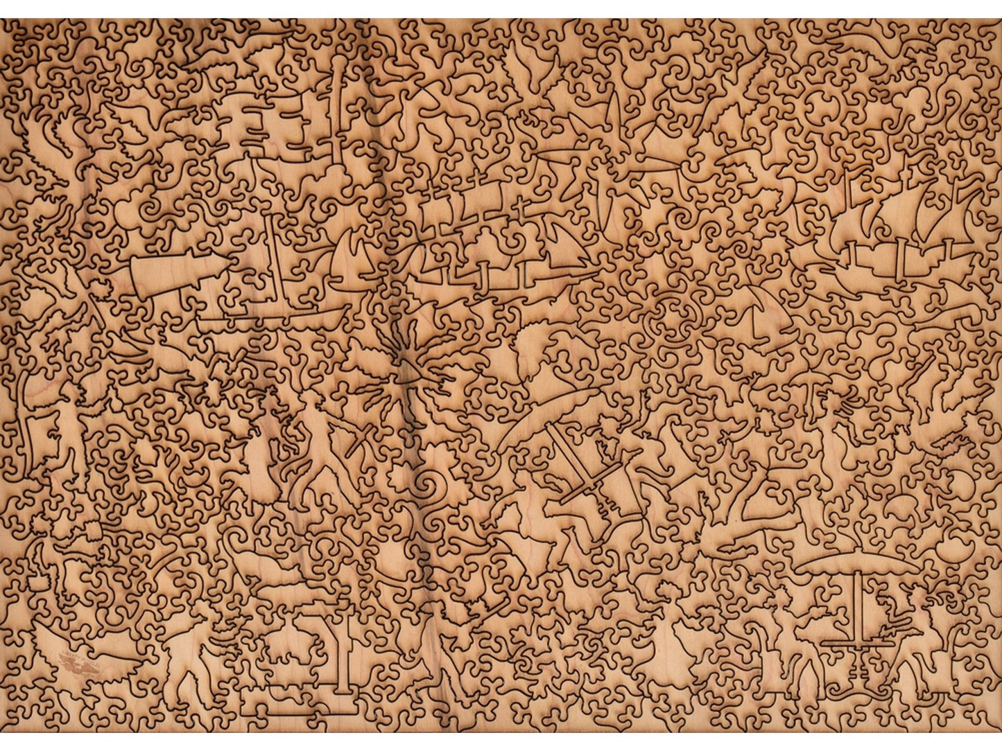 The back of the puzzle, Garden at St. Adresse.