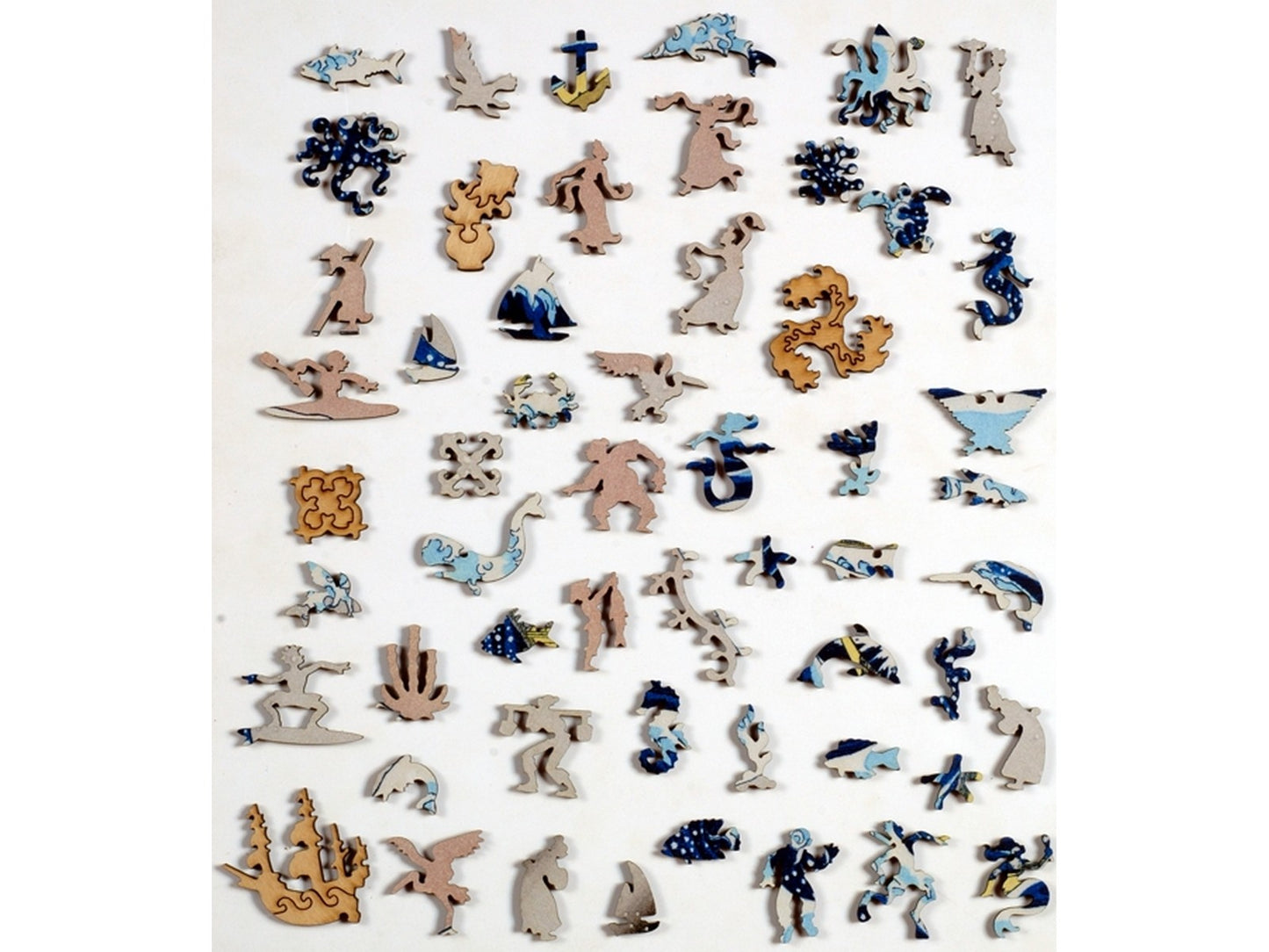 The whimsy pieces that can be found in the puzzle, The Great Wave off Kanagawa.
