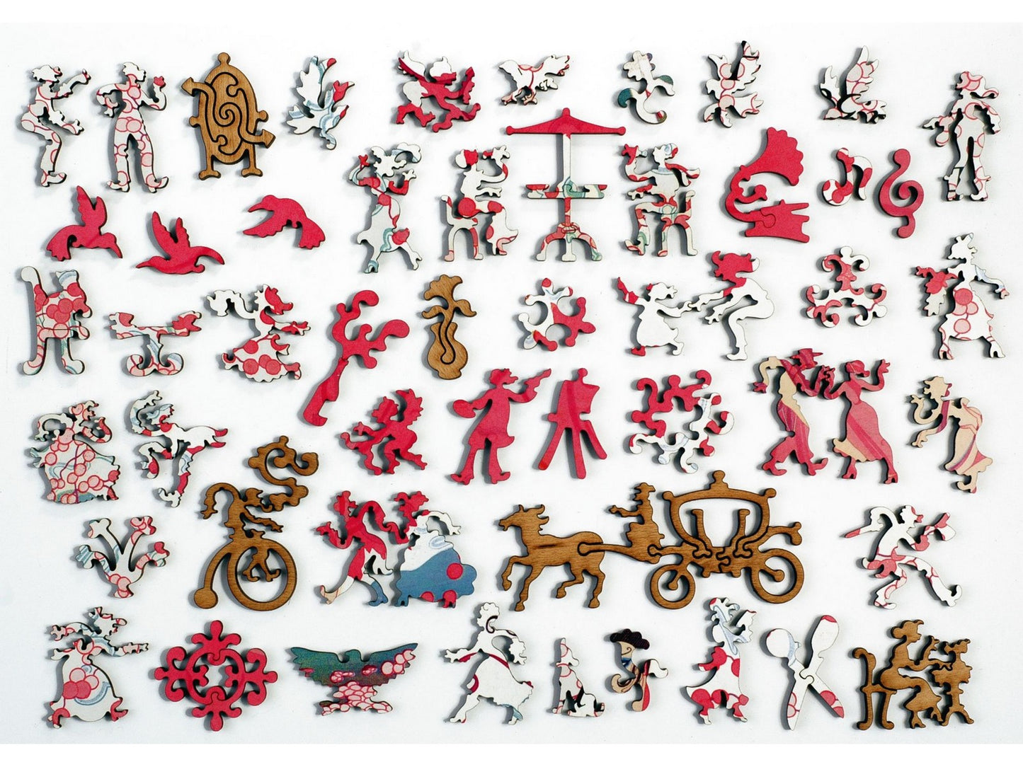 The whimsy pieces that can be found in the puzzle, Harper's Bazar.