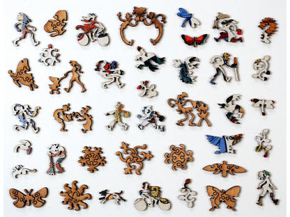 The whimsy pieces that can be found in the puzzle, Histoire Naturelle.