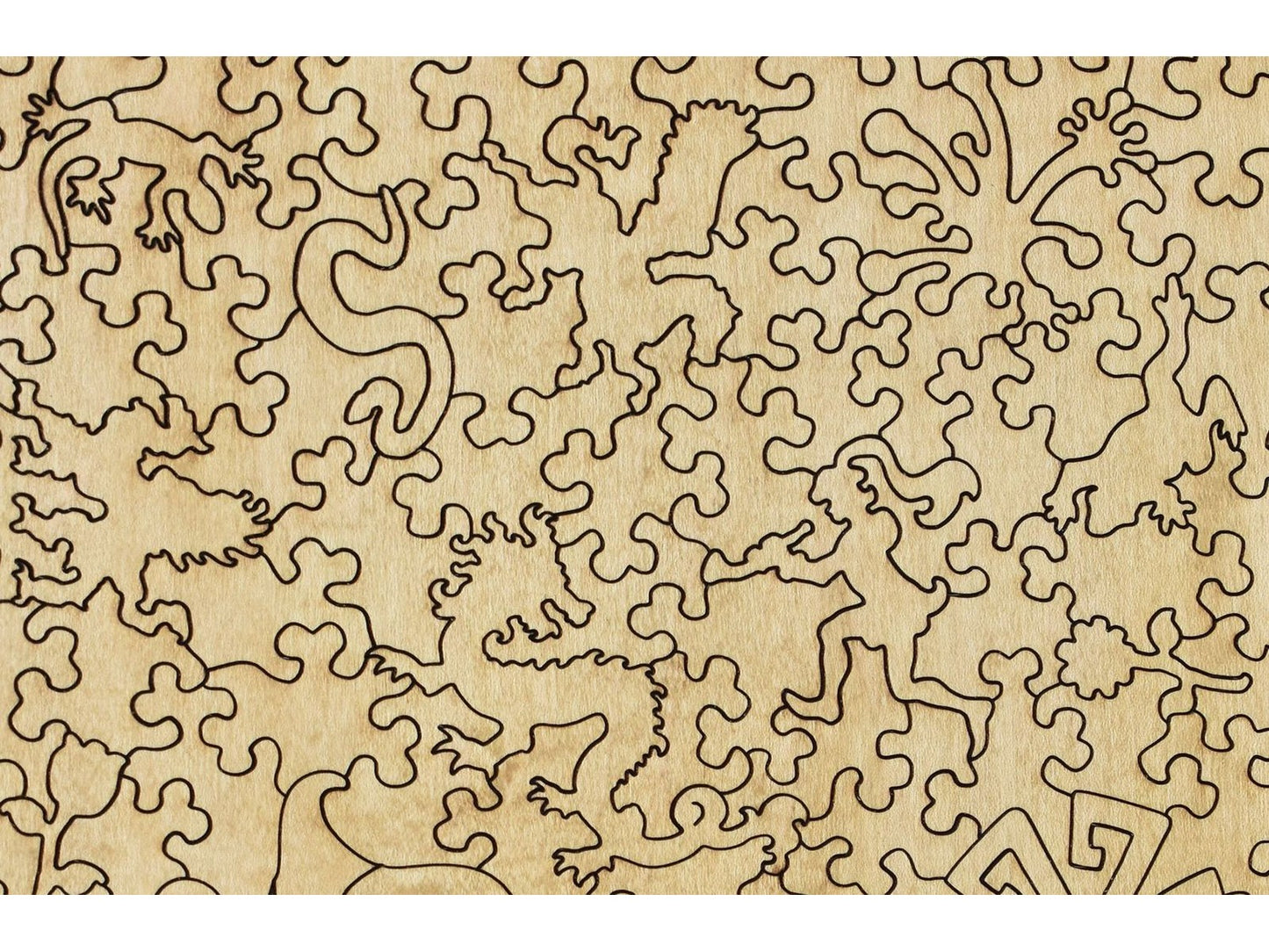 A closeup of the back of the puzzle, Jack the Giant Killer.