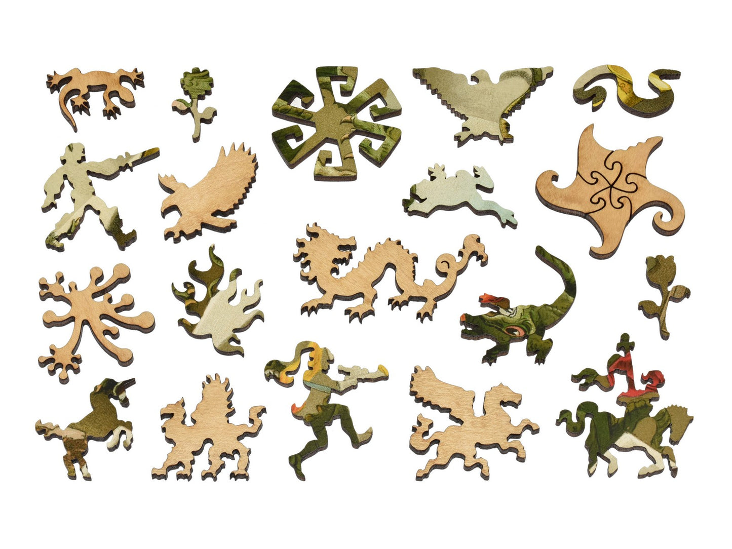 The whimsy pieces that can be found in the puzzle, Jack the Giant Killer.