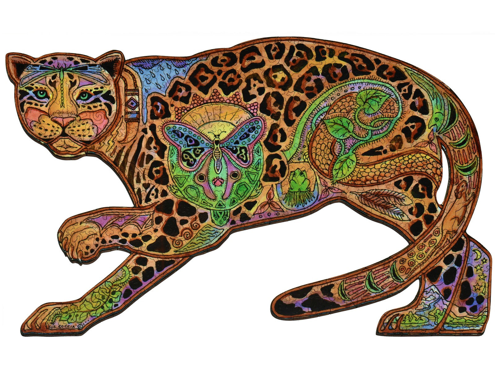 Liberty puzzles newest classic wooden jigsaw puzzles jaguar puzzle