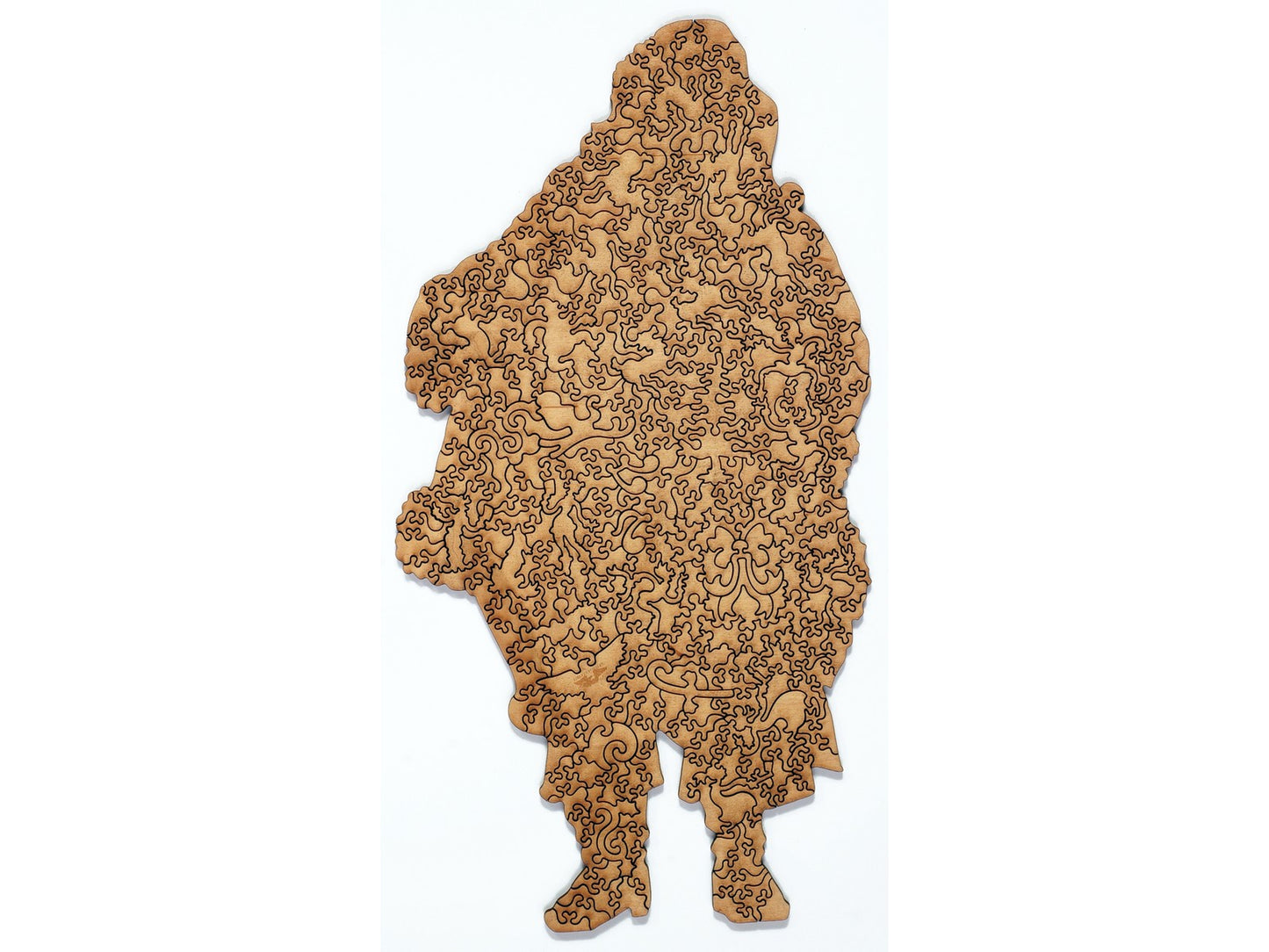 The back of the puzzle, Jolly Old St. Nick.