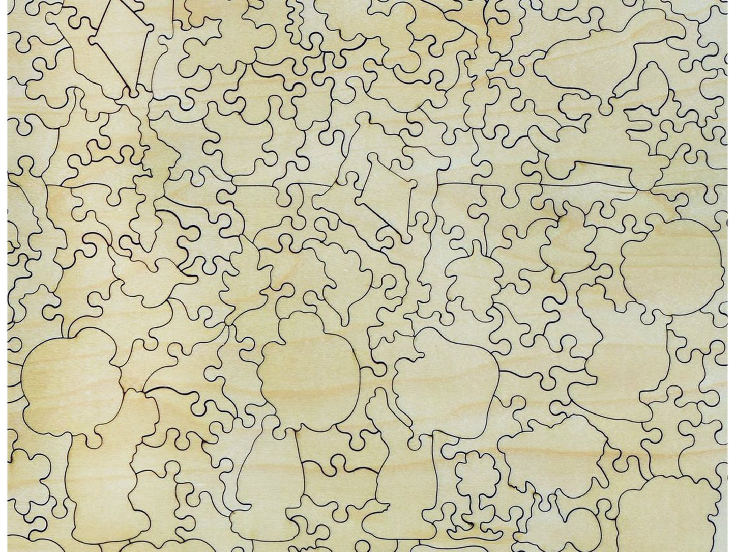 A closeup of the back of the puzzle, Kite-Eating Tree, showing the detail in the pieces.