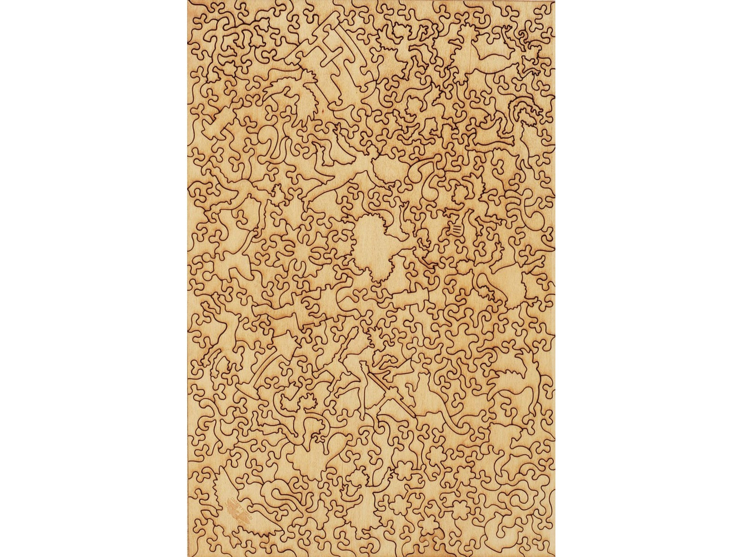 A closeup of the back of the puzzle, Love Letters.