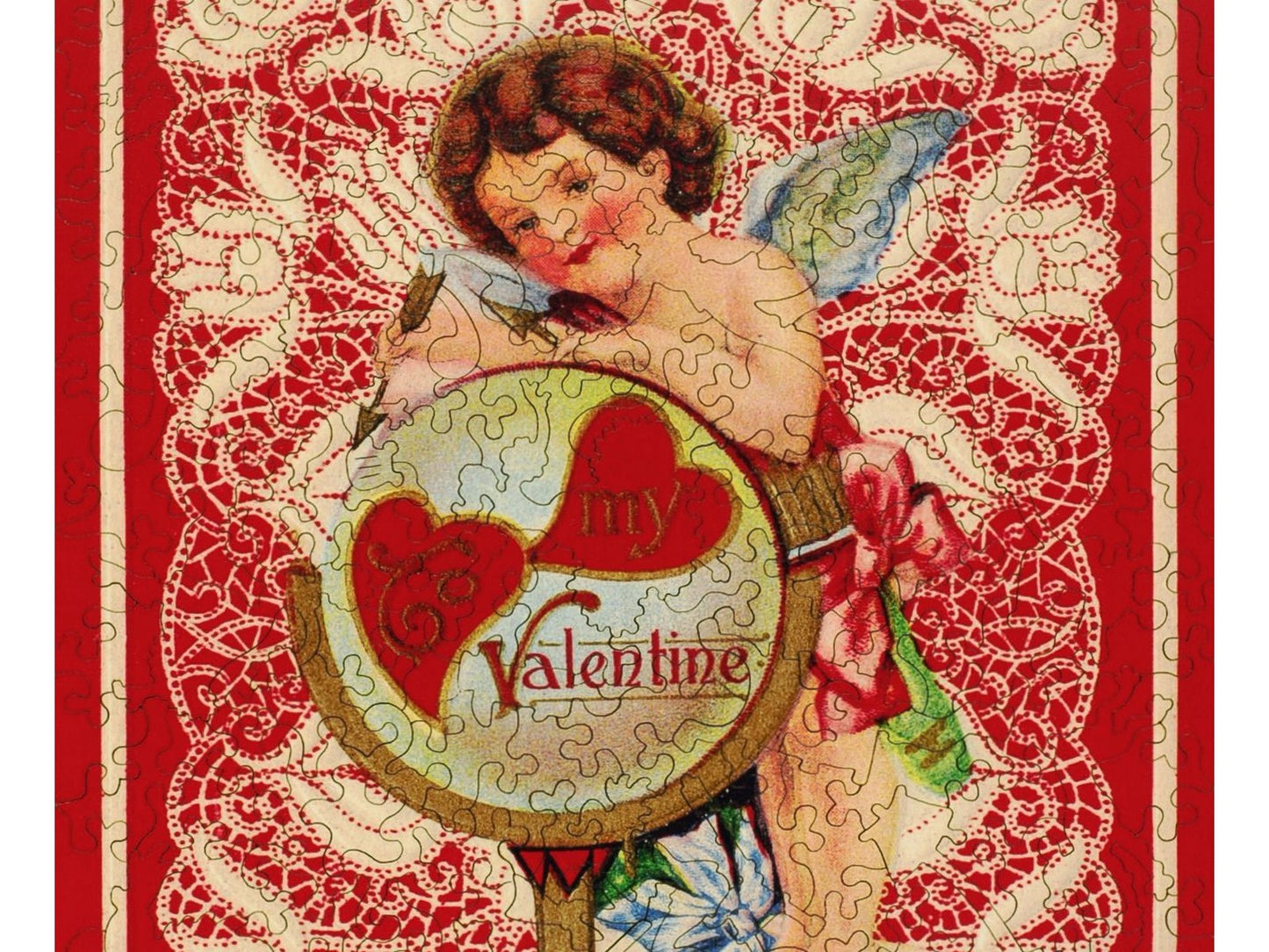 A closeup of the front of the puzzle, Love Letters.