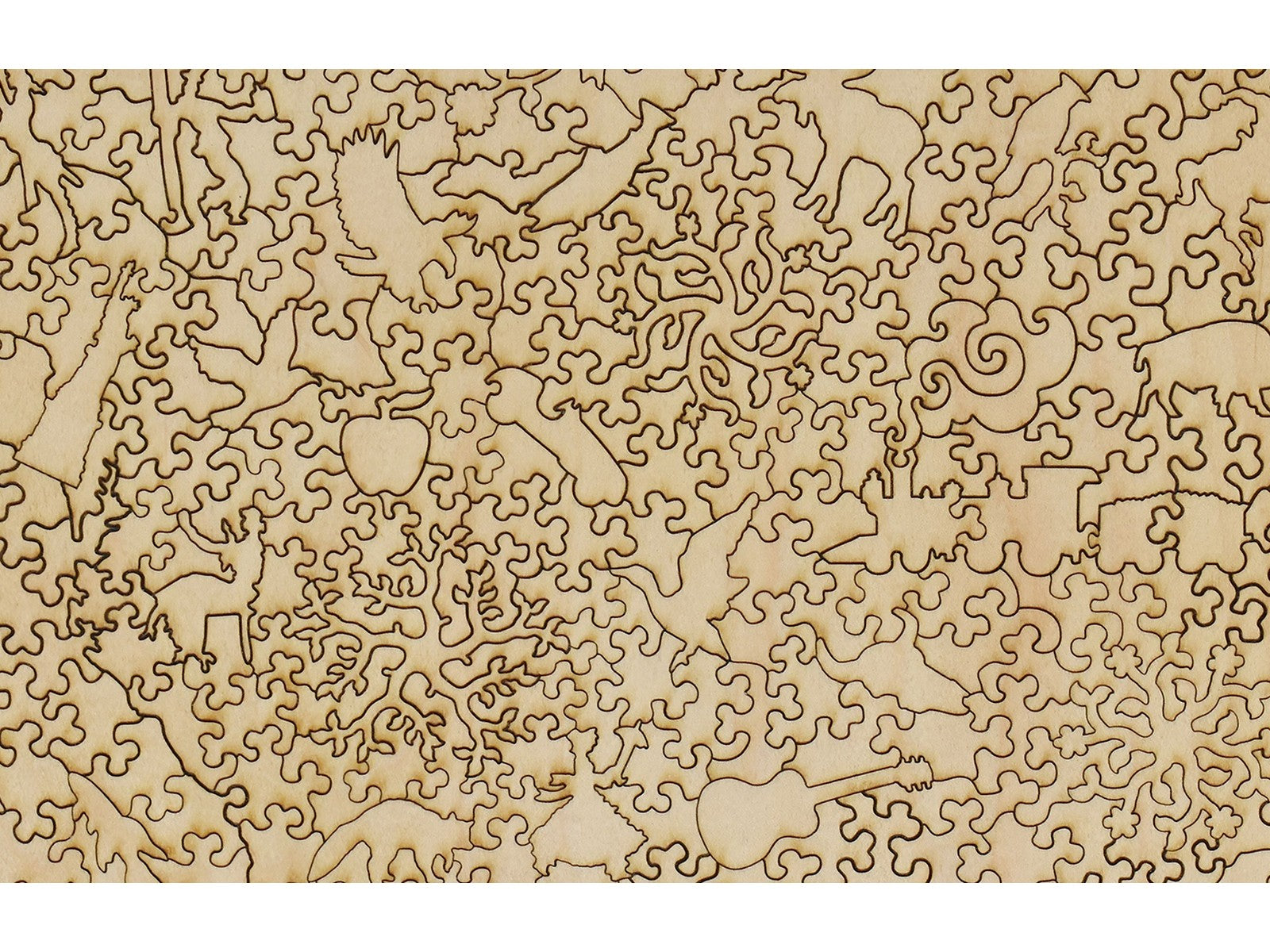 A closeup of the back of the puzzle, Map of America's Making.