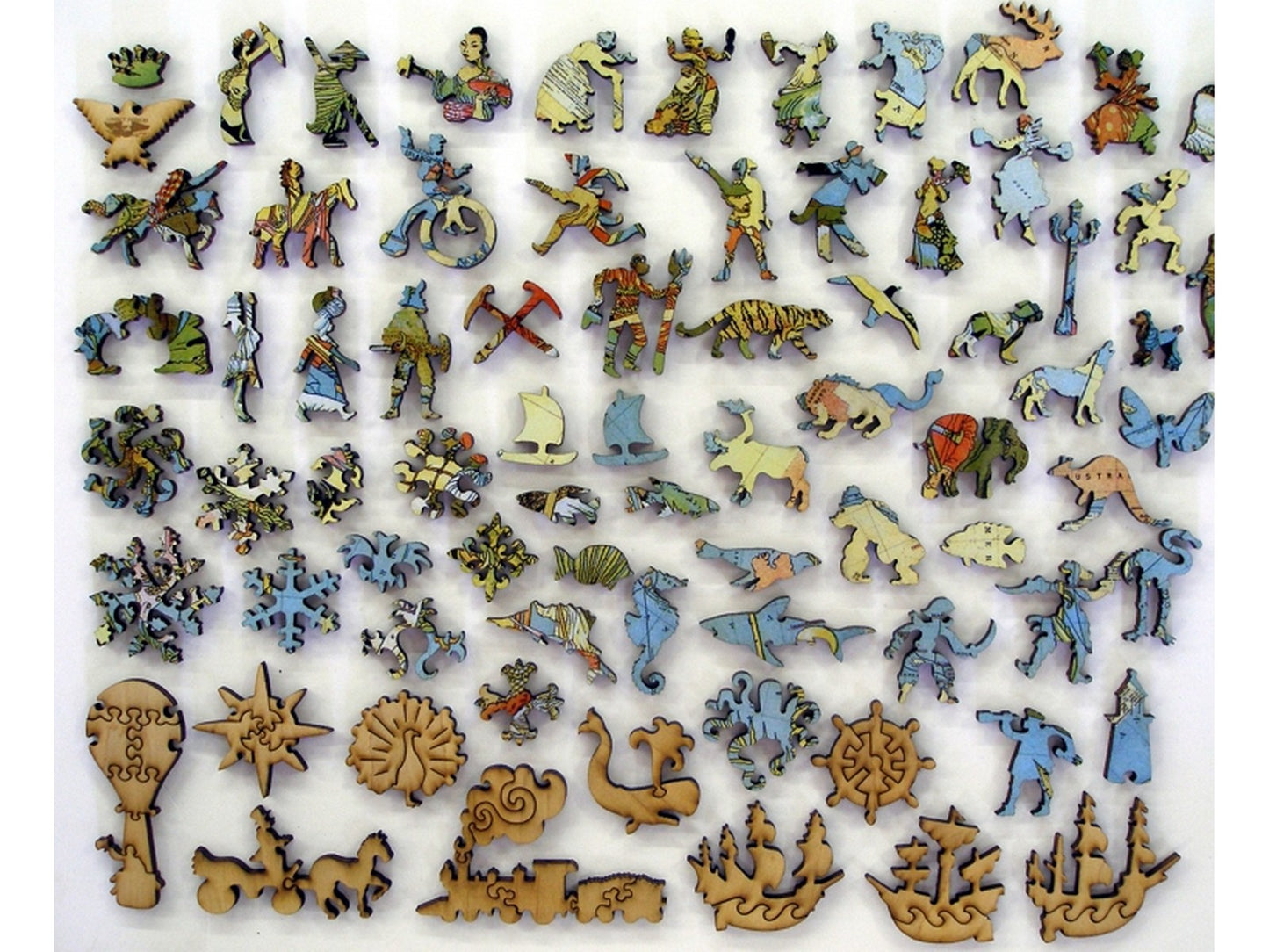 The whimsy pieces that can be found in the puzzle, Map of the British Empire in 1886.