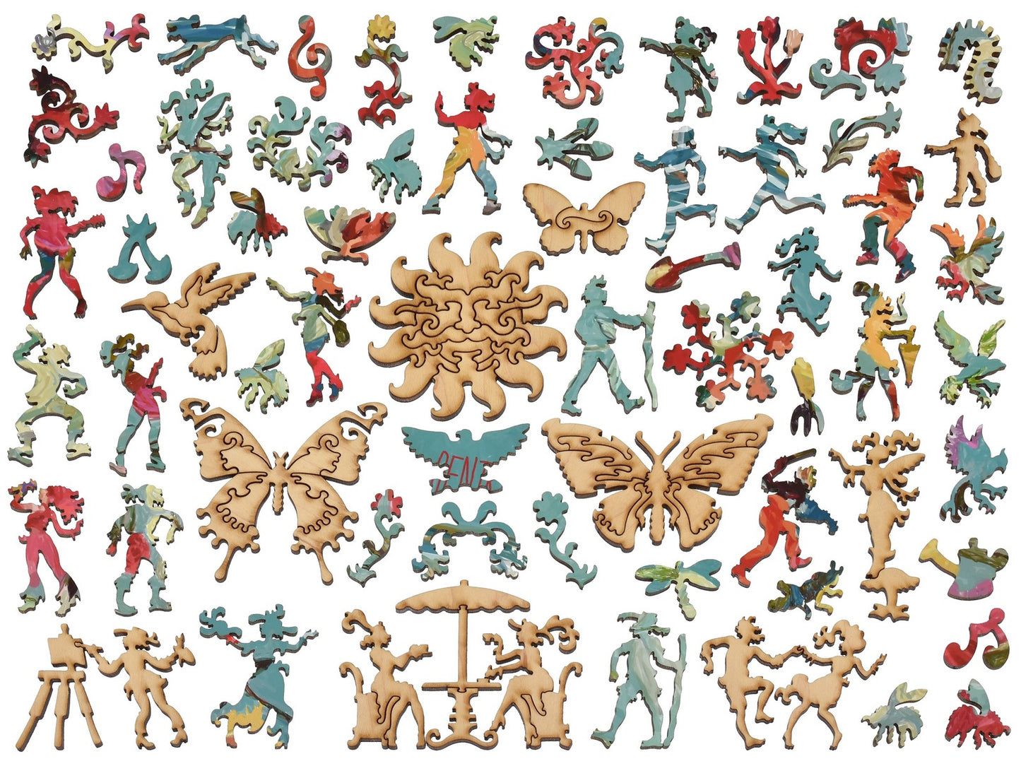 The whimsies that can be found in the puzzle, Mel's Belles.
