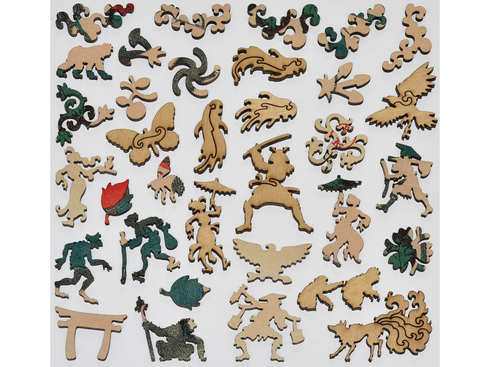 The whimsies that can be found in the puzzle, Monkey in Persimmon Tree.