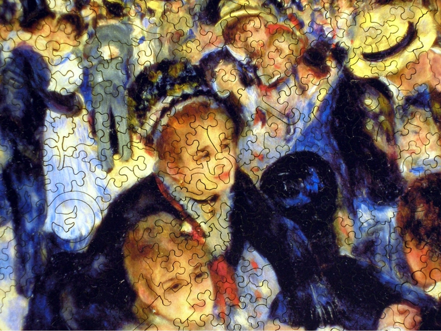 A closeup of the front of the puzzle, Le Moulin de la Galette.