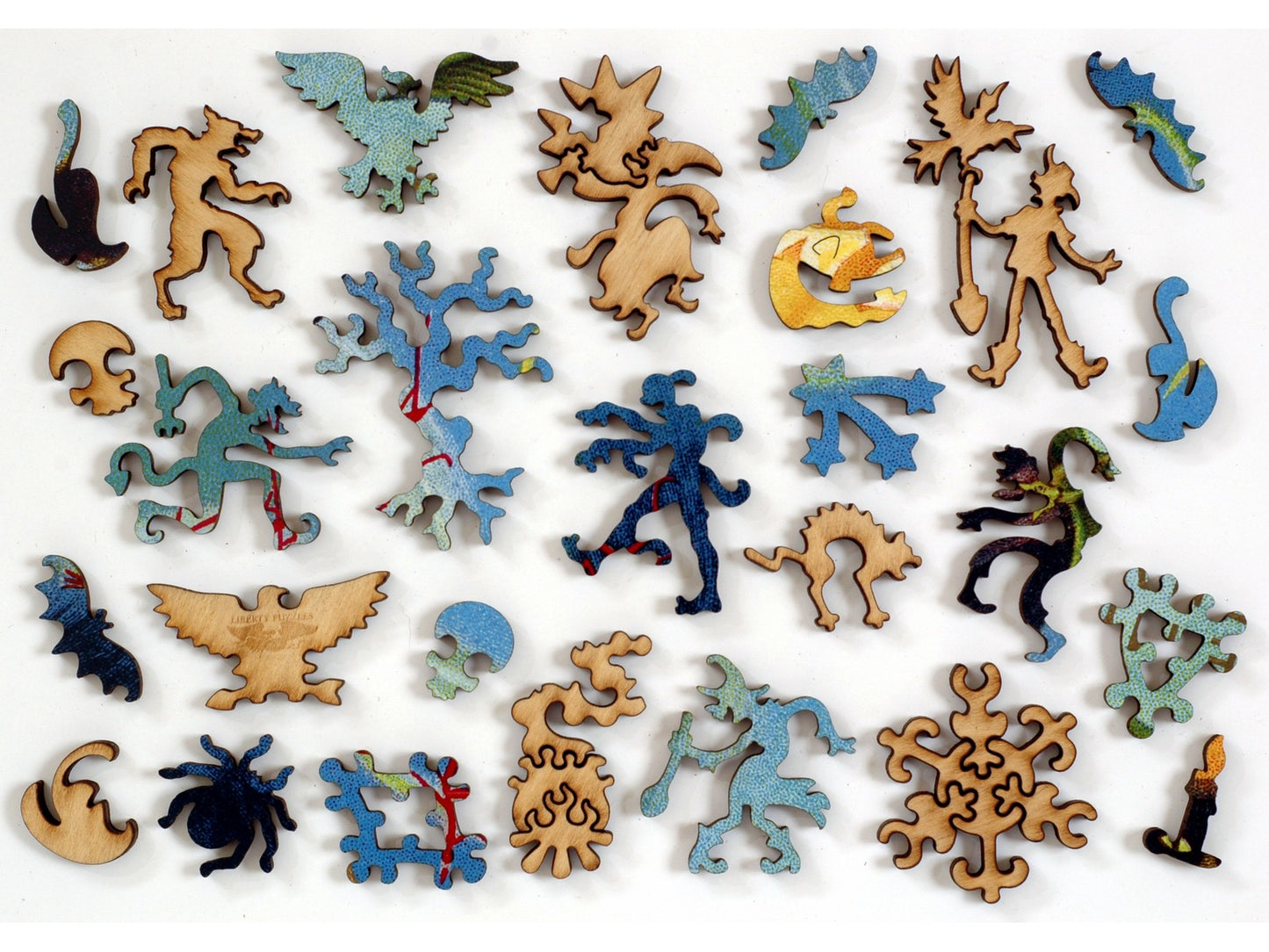 The whimsies that can be found in the puzzle, Mystic Light of Halloween.