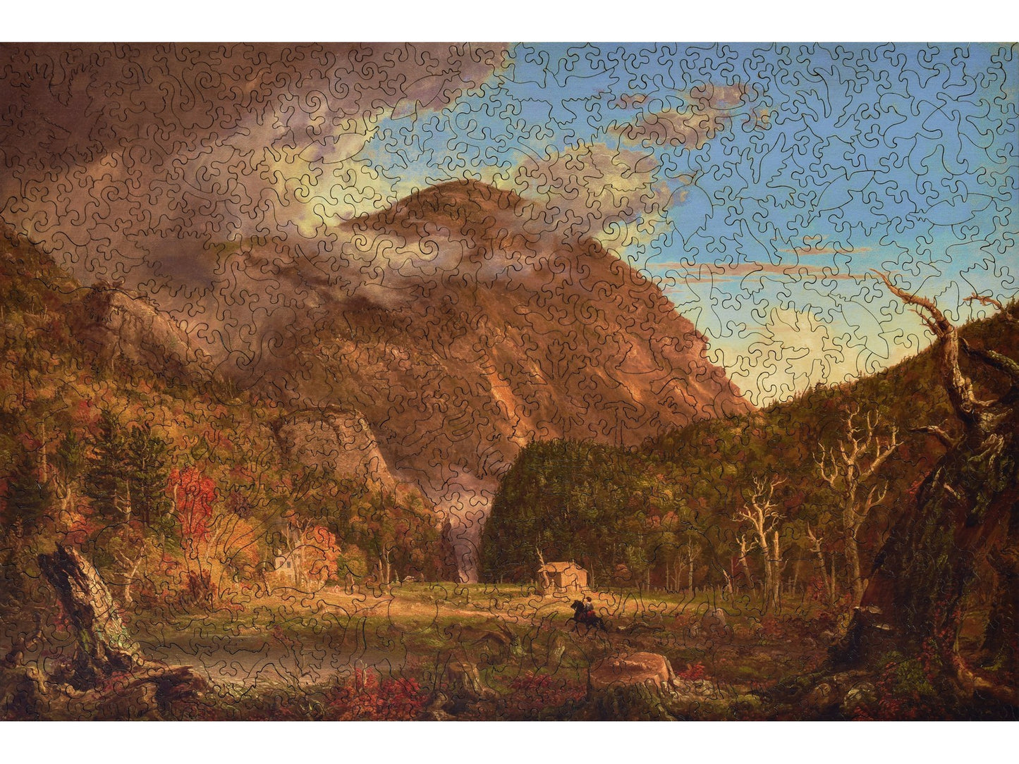 The front of the puzzle, The Notch of the White Mountains.