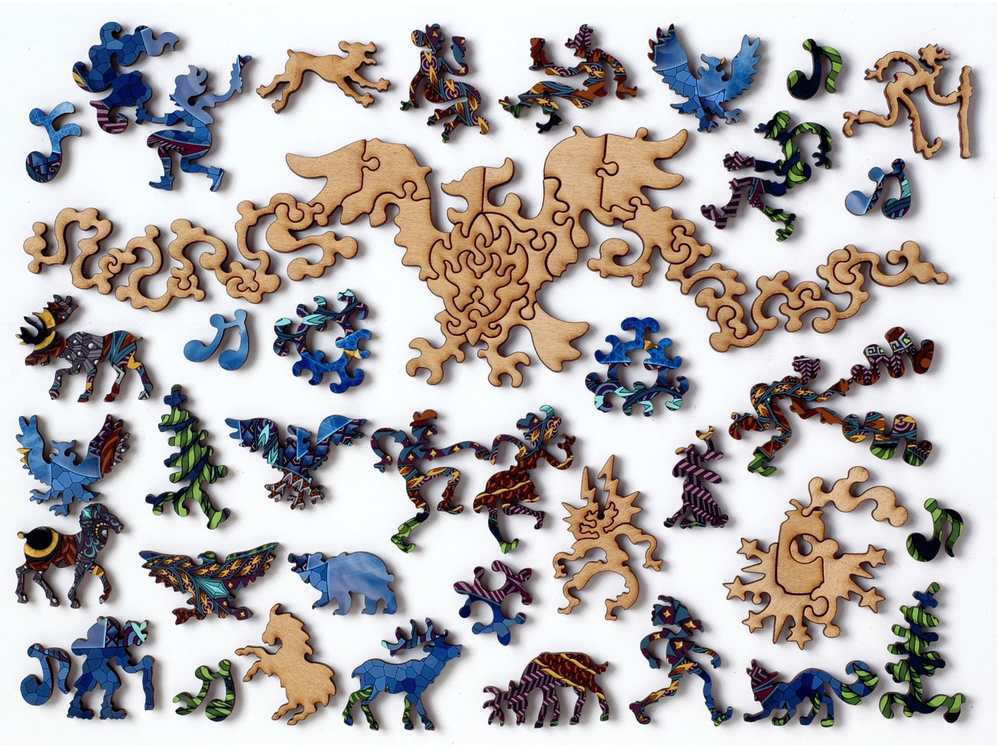 The whimsy pieces that can be found in the puzzle, Owl Eyes.