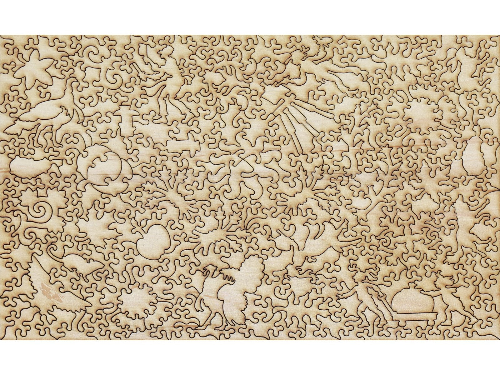 The back of the puzzle, Peace and Plenty Thanksgiving.