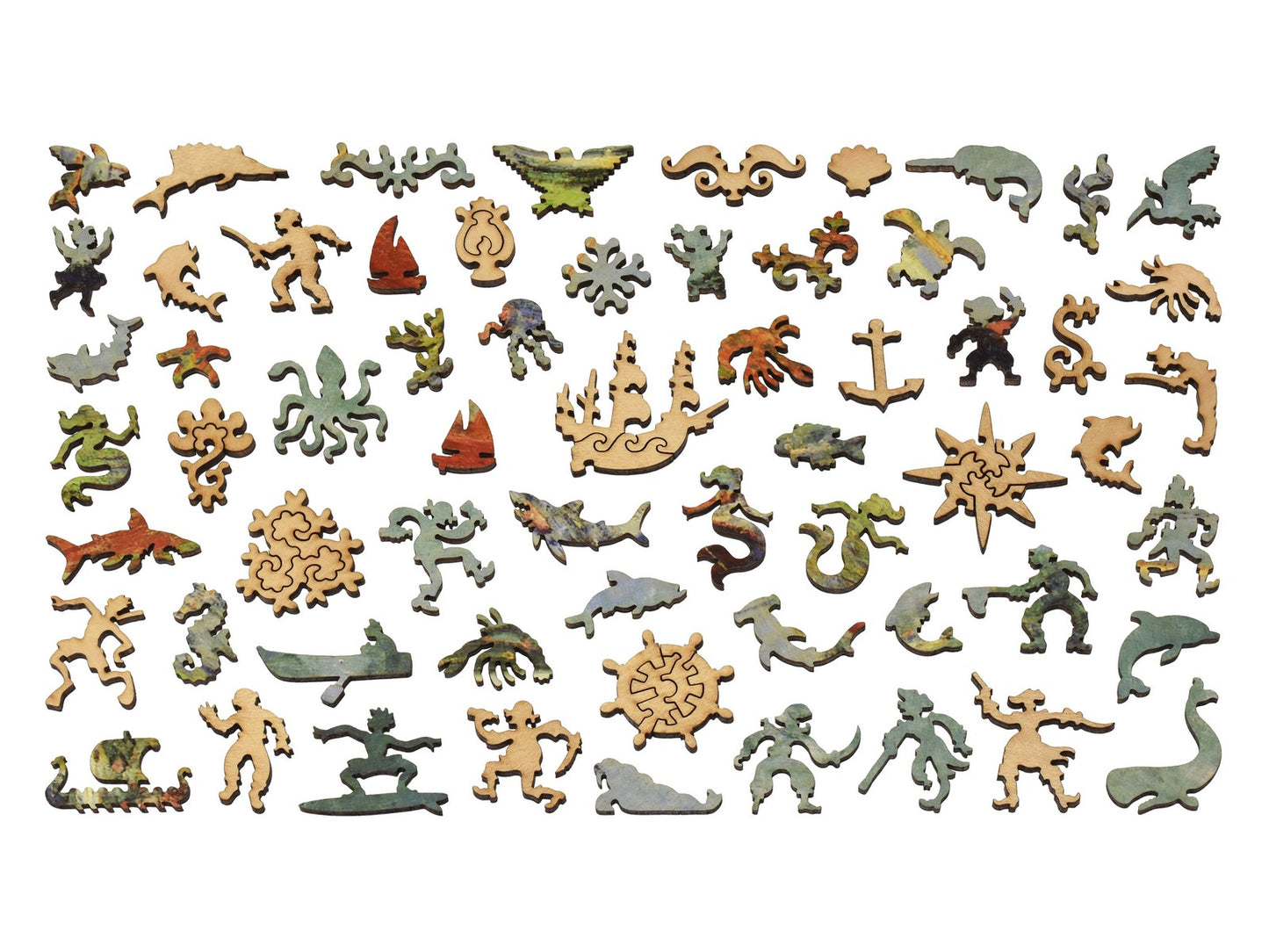 The whimsies that can be found in the puzzle, Red Boats.