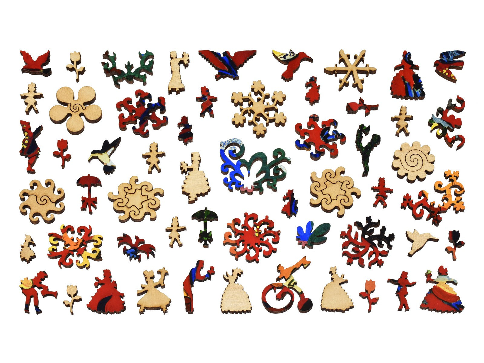 The whimsy pieces that can be found in the puzzle, Red Room.