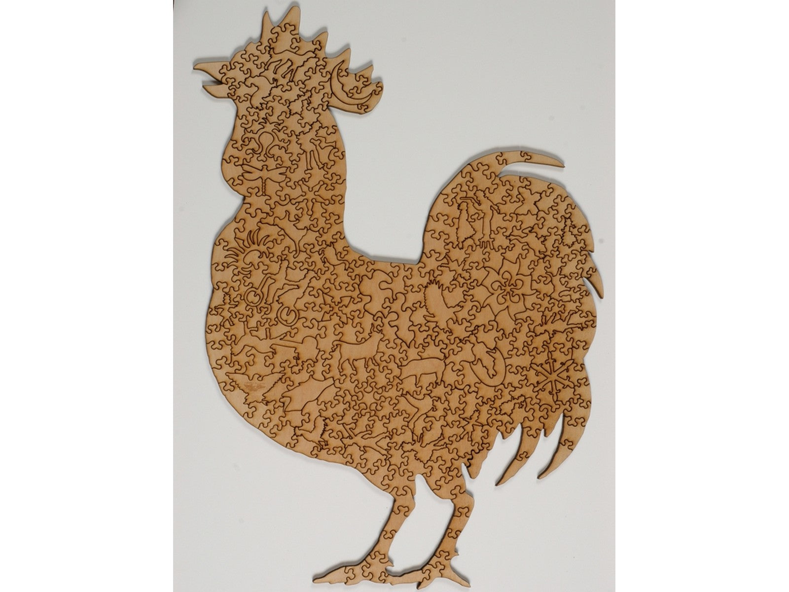 The back of the puzzle, Rooster.