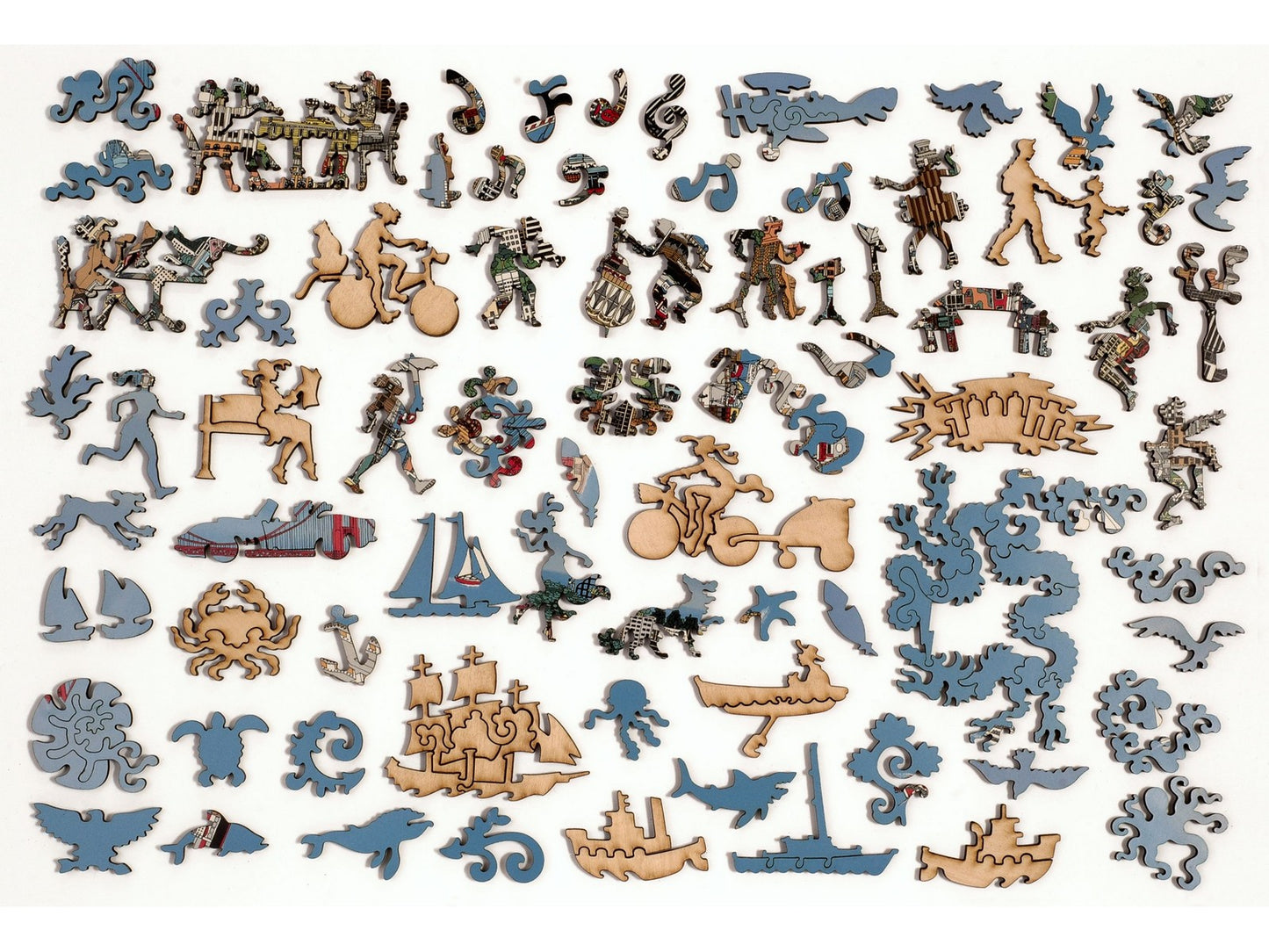 The whimsy pieces that can be found in the puzzle, San Francisco.