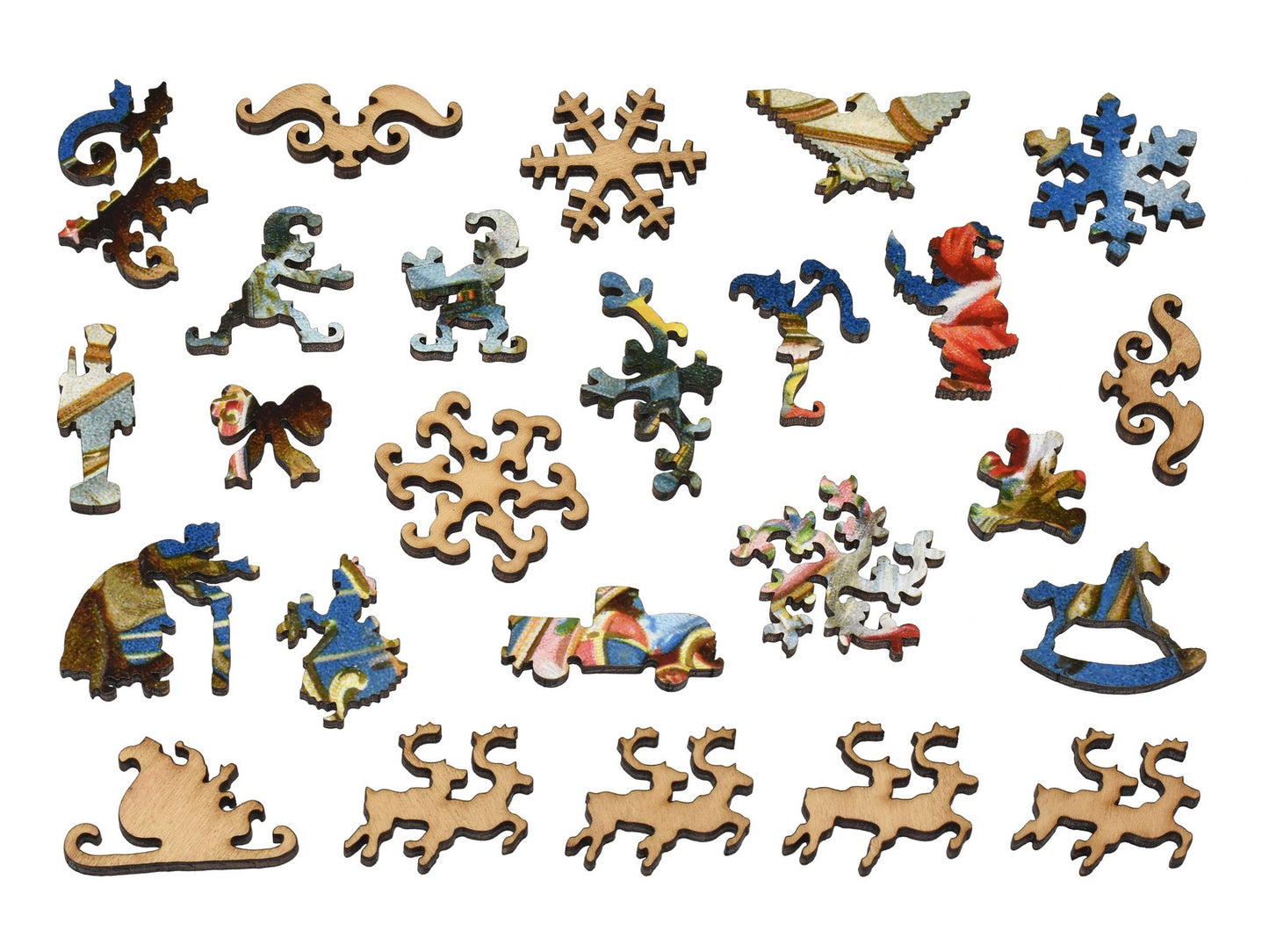 The whimsies than can be found in the puzzle, Santa's Sleigh.