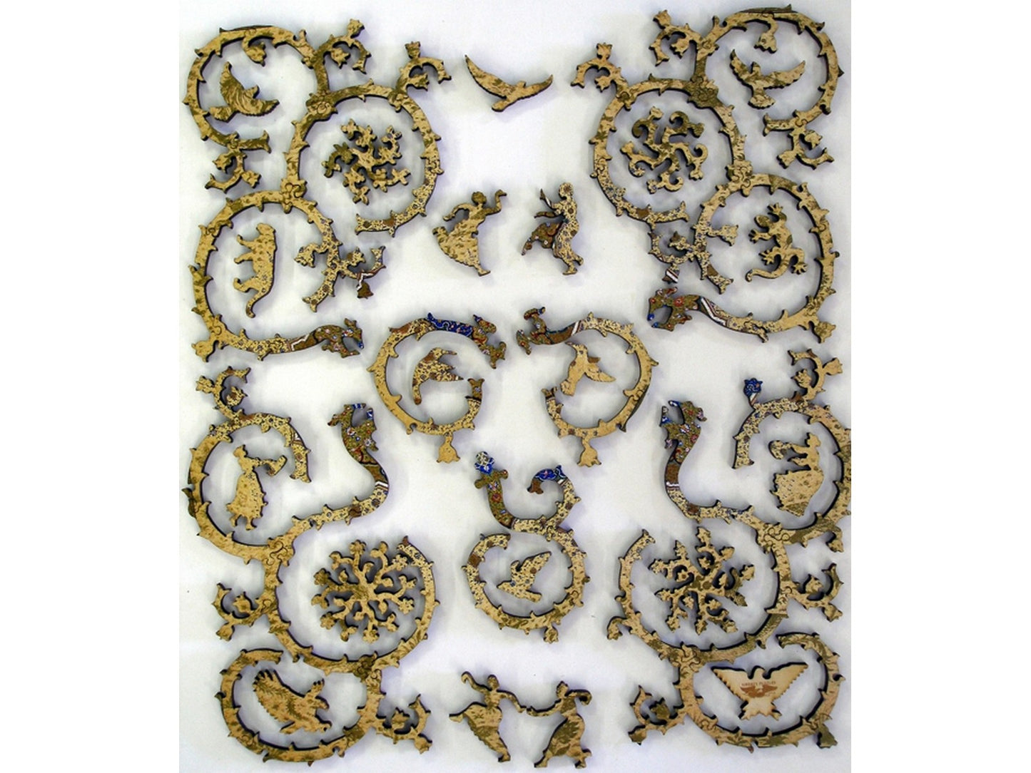 The whimsy pieces that can be found in the puzzle, Shamsa Sunburst.