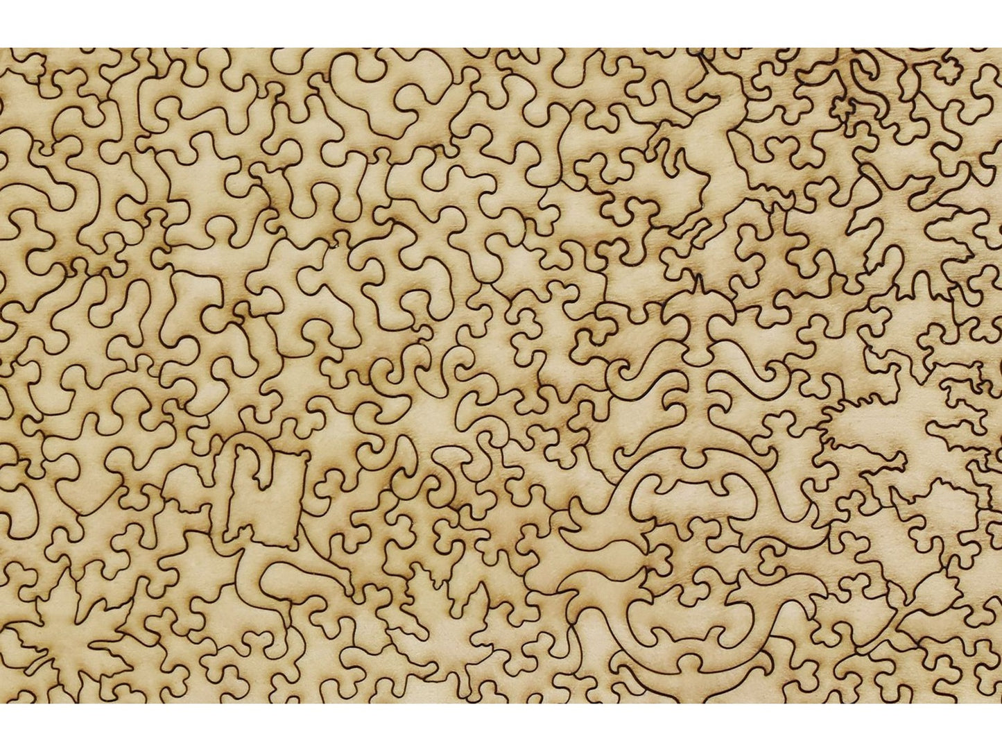 A closeup of the back of the puzzle, The Concert.