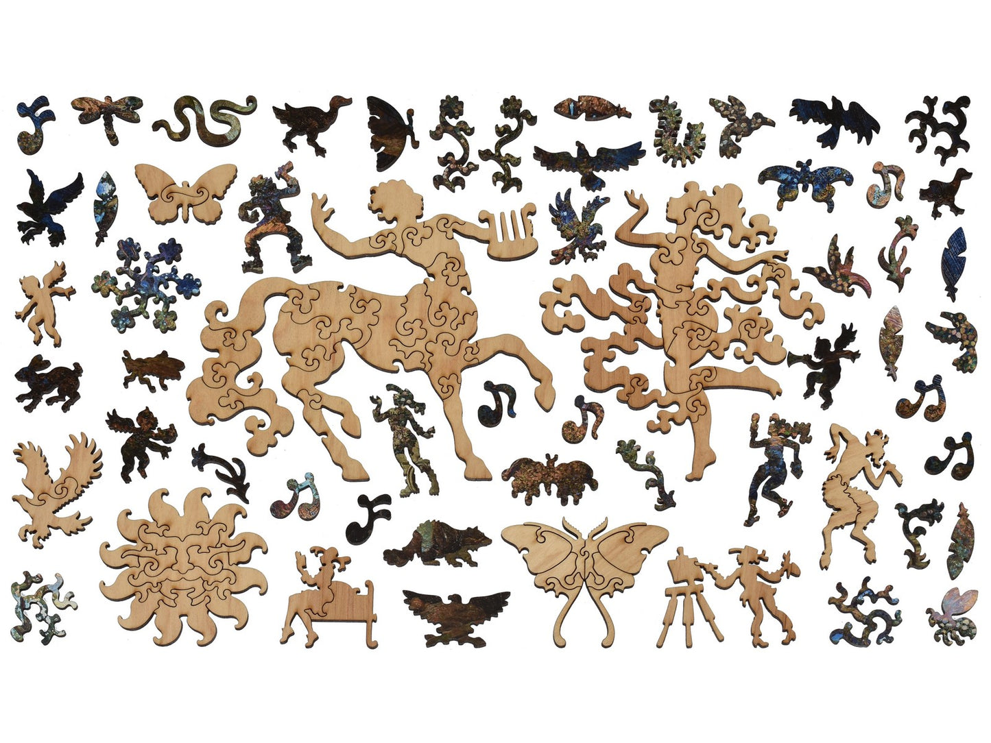 The whimsies that can be found in the puzzle, The Dream Garden.
