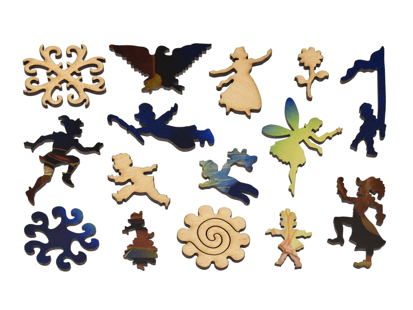 The whimsy pieces that can be found in the puzzle, Tinkerbell.