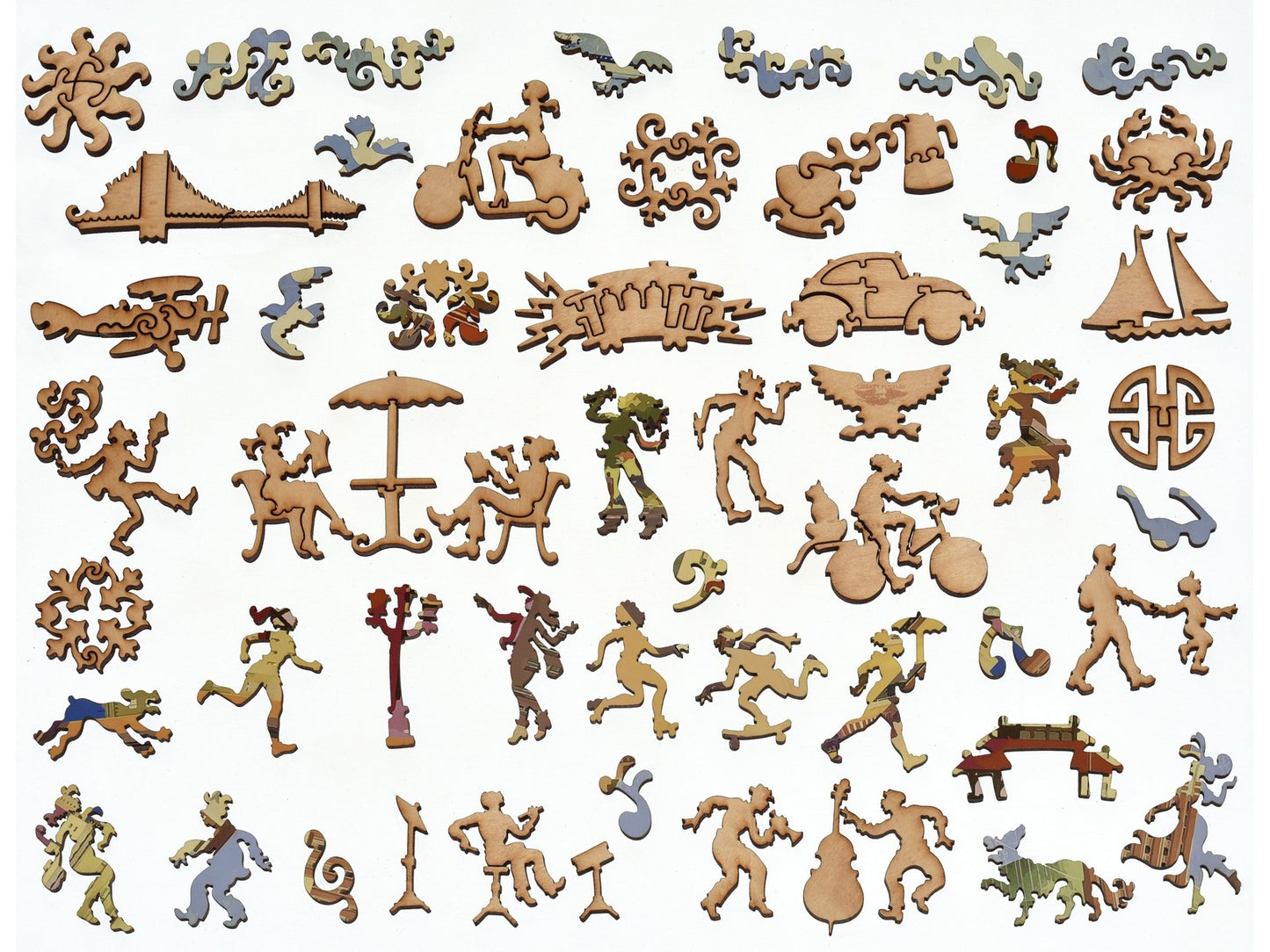 The whimsies that can be found in the puzzle, United Airlines San Francisco.