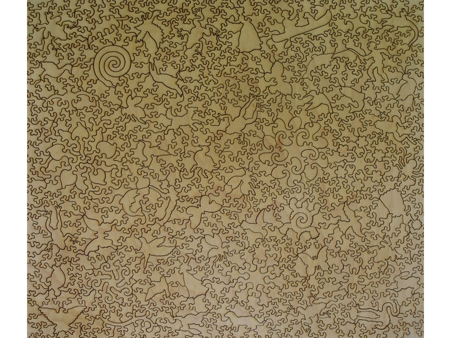 The back of the puzzle, Water Lilies, Schille.