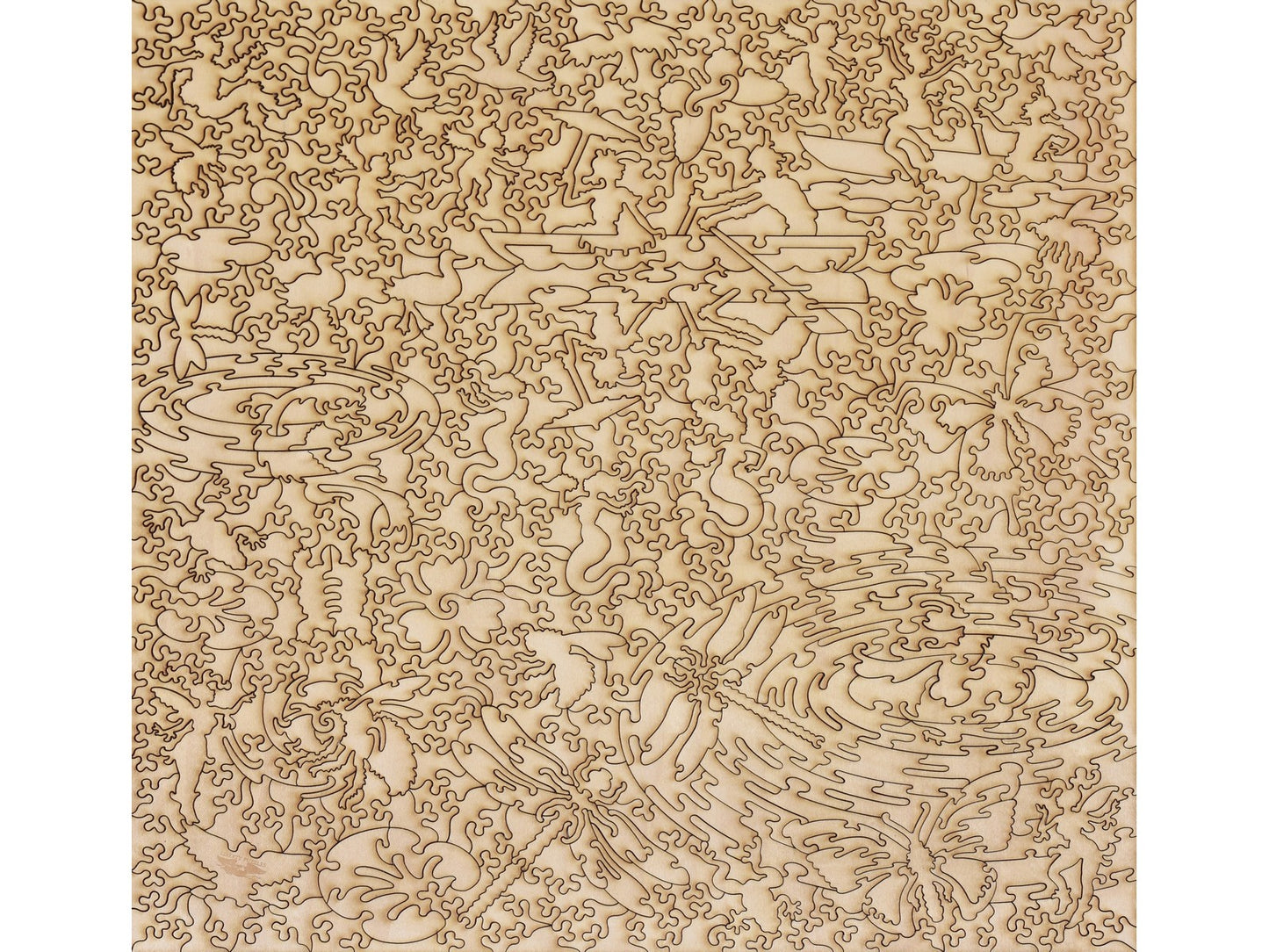 The back of the puzzle, Water Lilies, 1916.